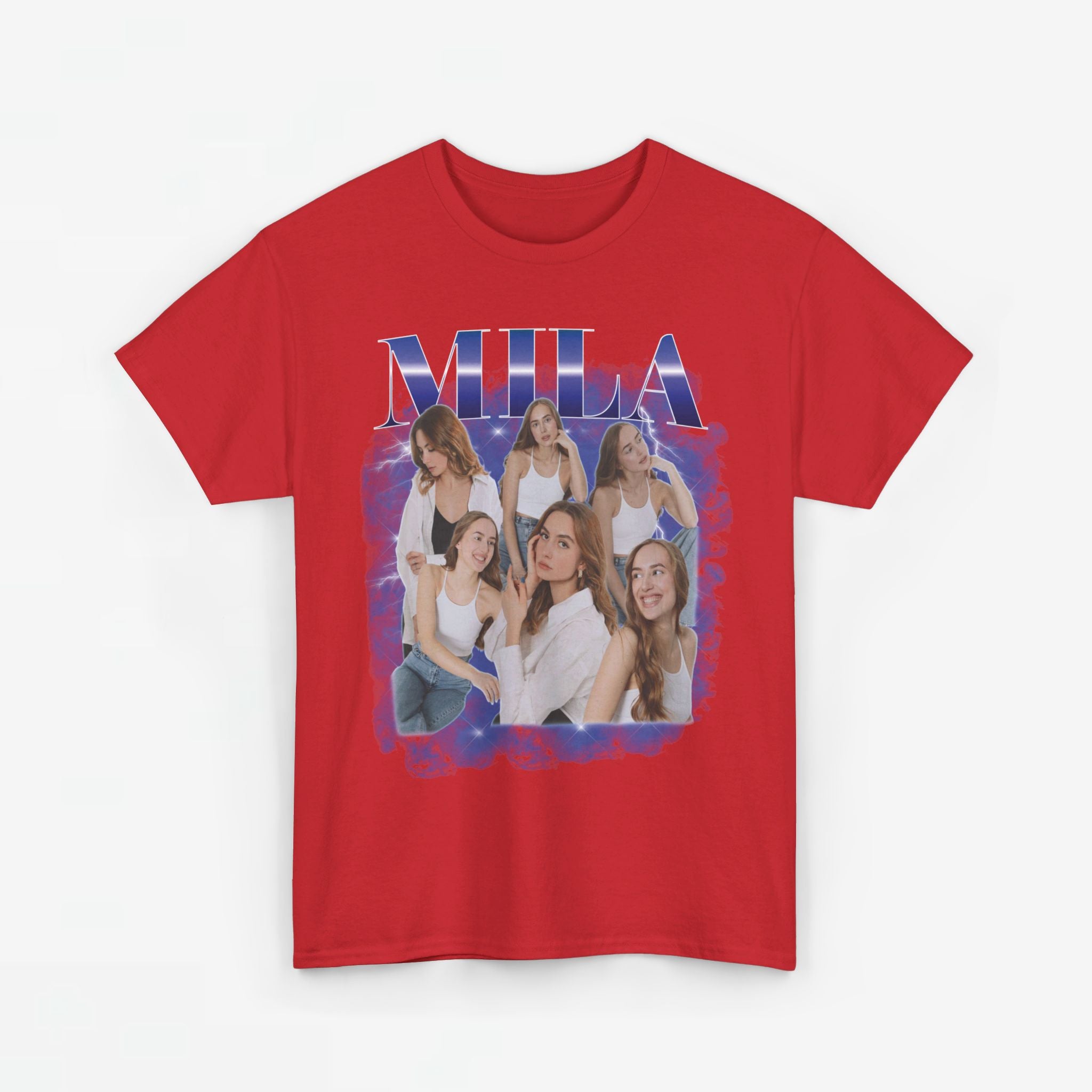 Gepersonaliseerde Cadeau - Vriendin/Vrouw Foto T-shirt - Grappige 90s Bootleg Shirt
