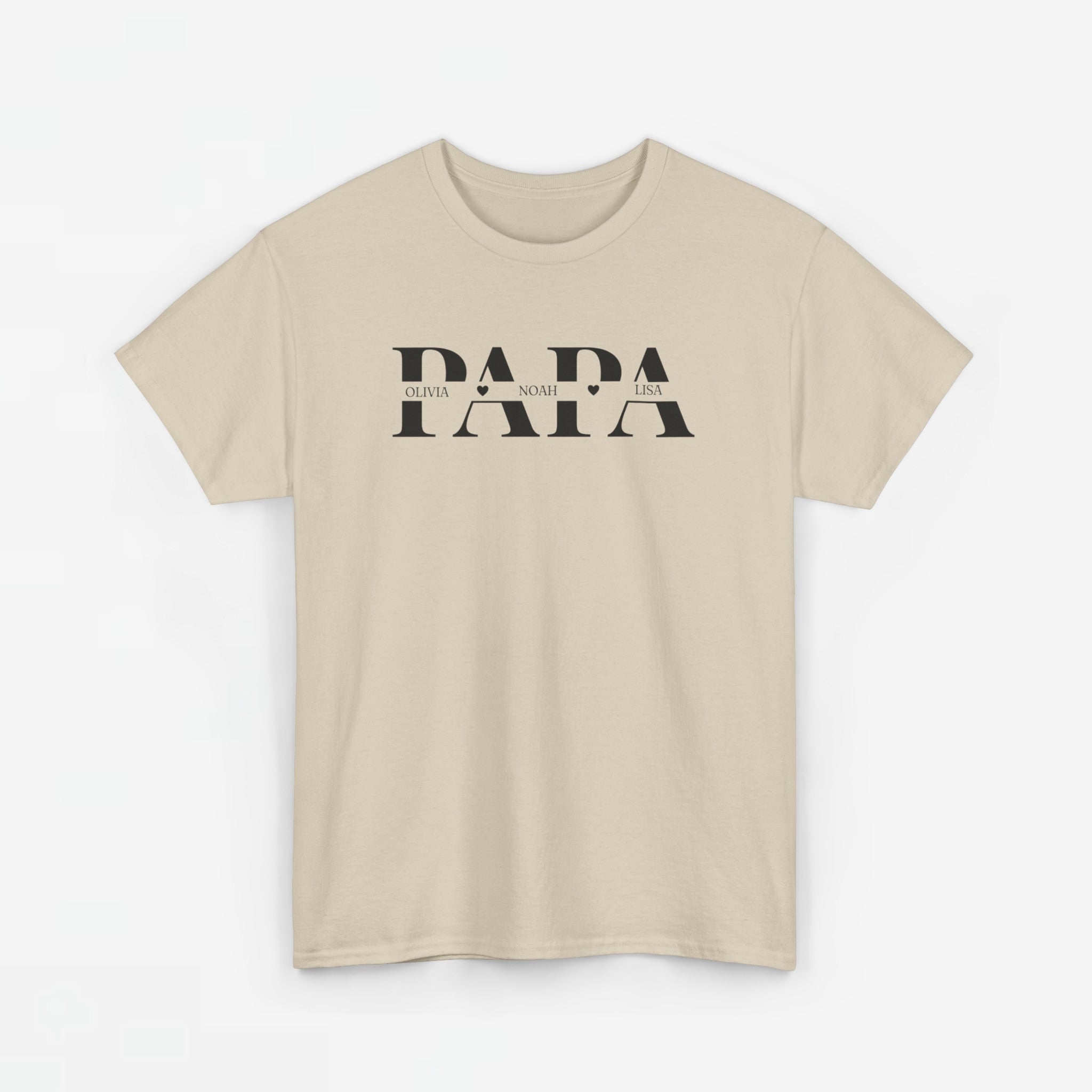 Gepersonaliseerde Vaderdag Papa Cadeau - T-shirt - Papa met namen