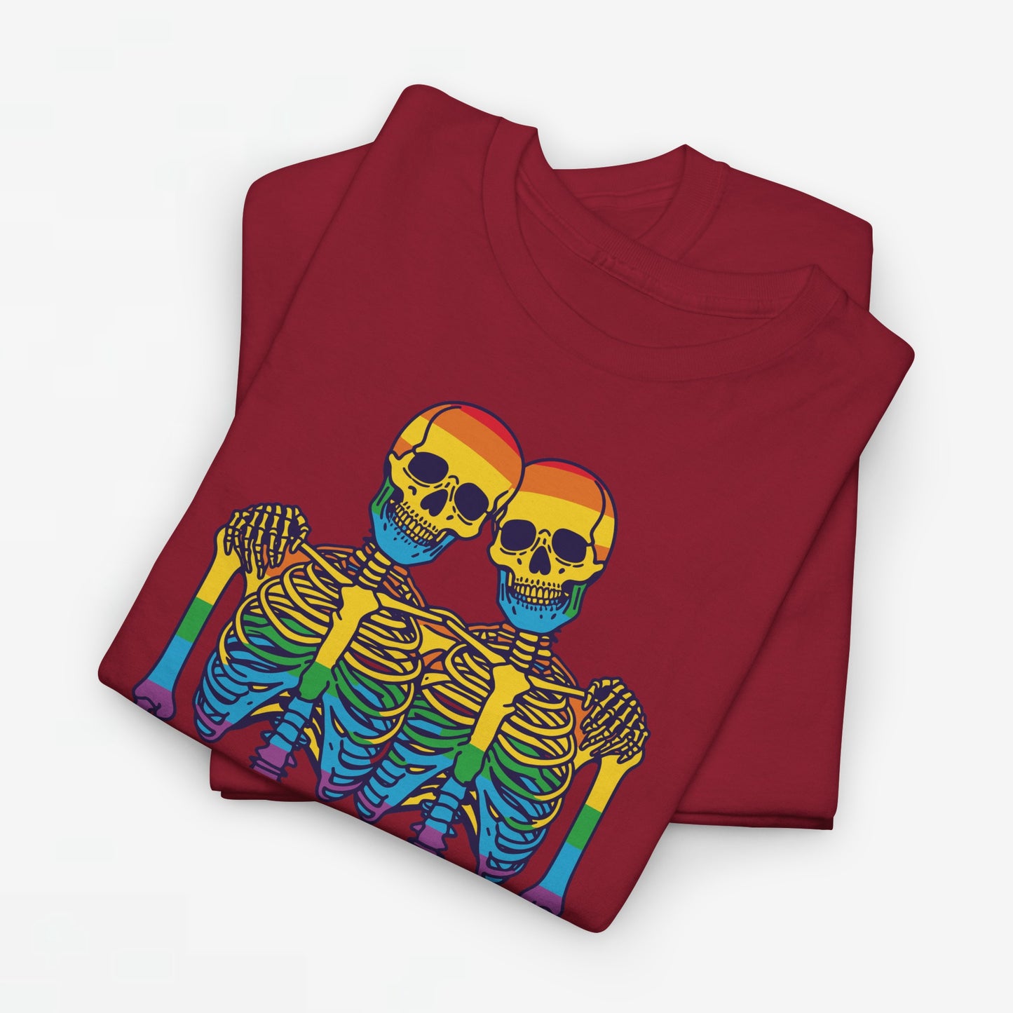 Gay Pride T-shirt - Skelet We Are All The Same - Oversized #79
