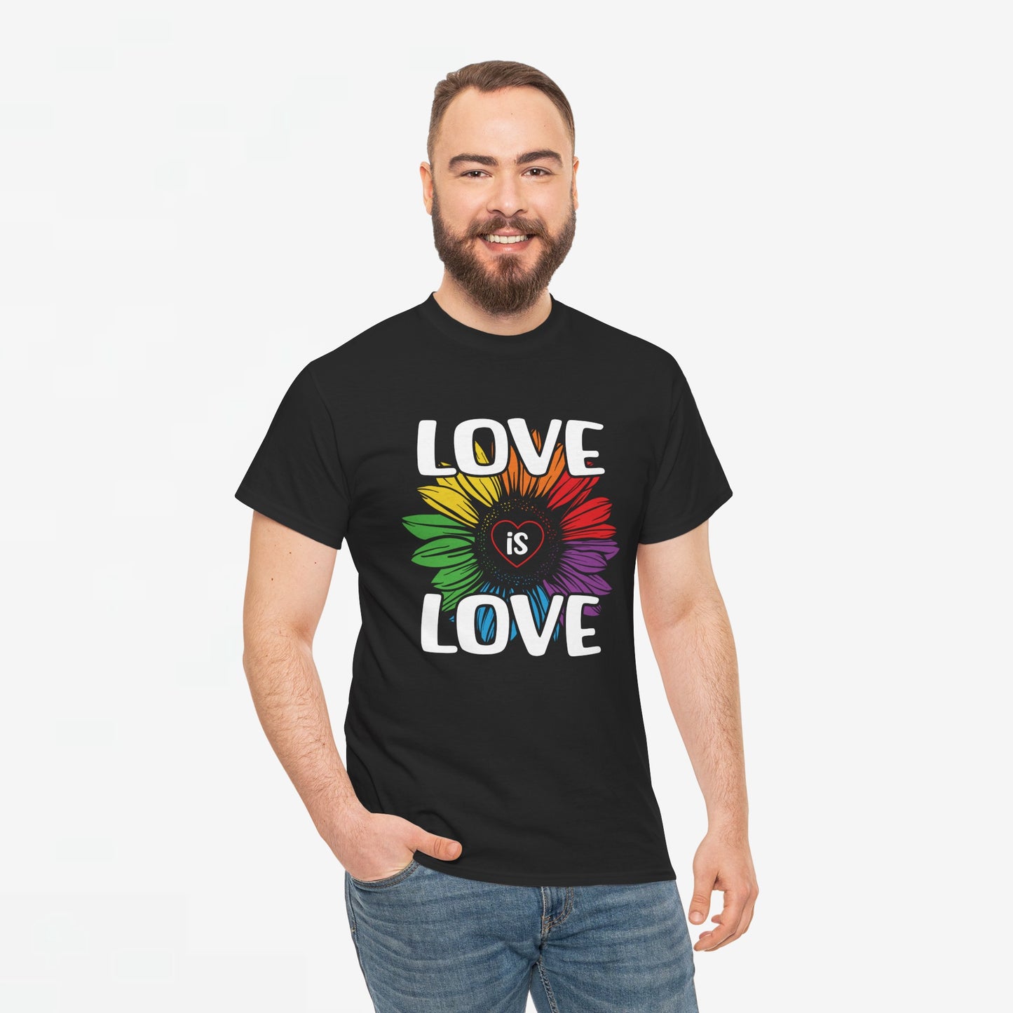 Gay Pride T-shirt - Love is Love - Oversized #65