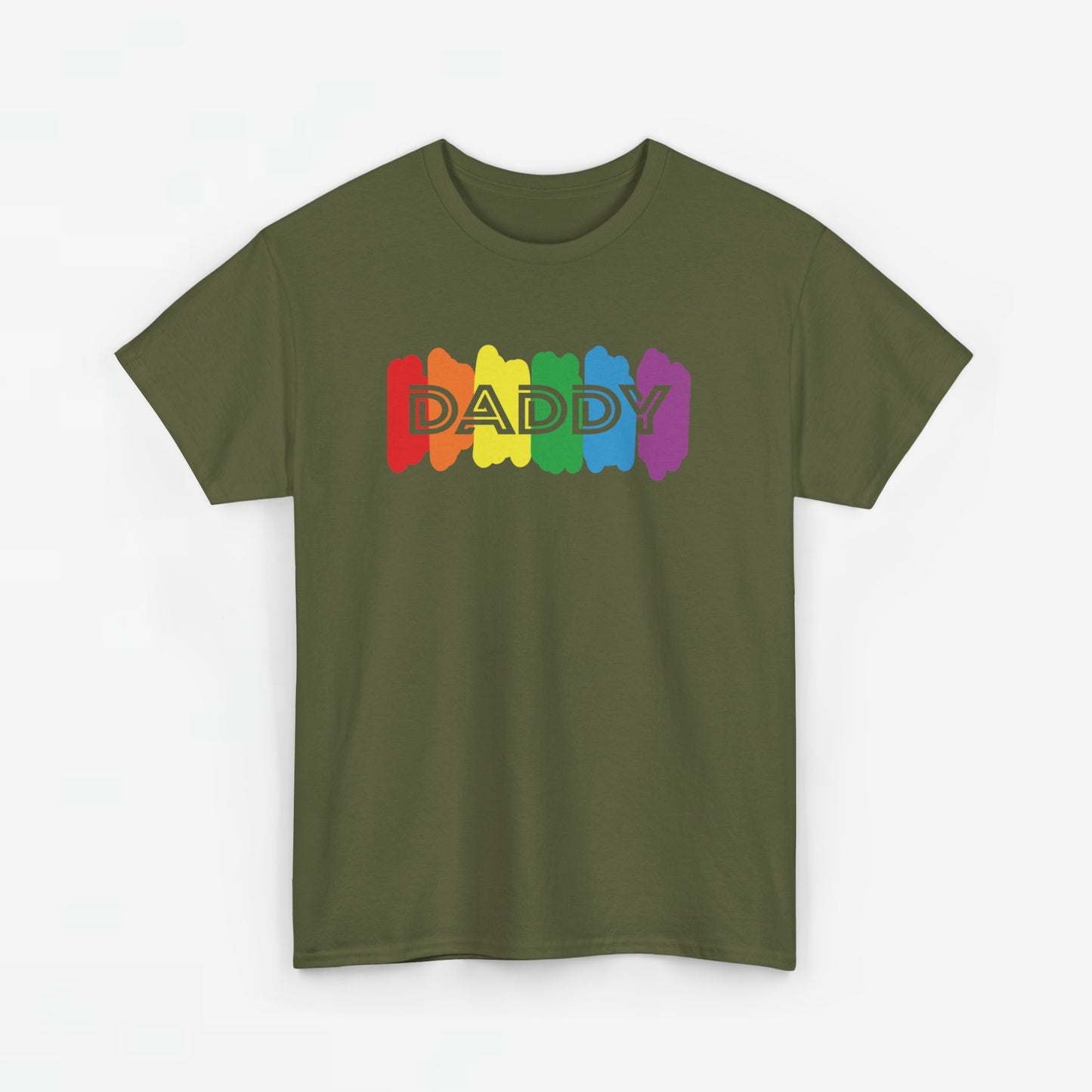 Gay Pride T-shirt - Regenboog Daddy - Oversized #64