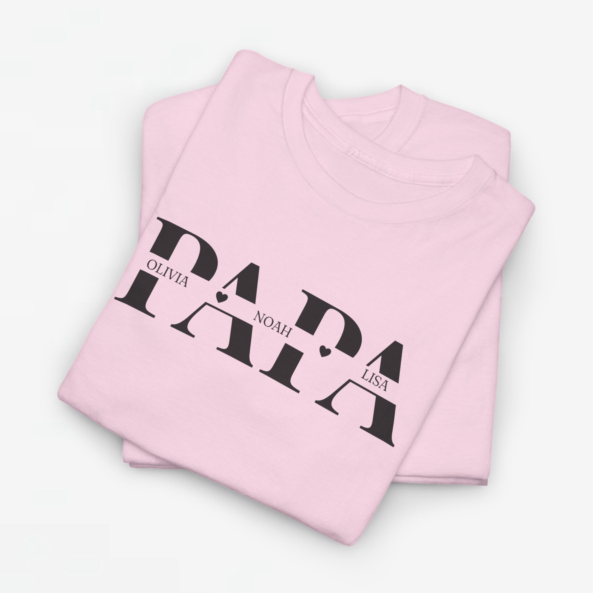 Gepersonaliseerde Vaderdag Papa Cadeau - T-shirt - Papa met namen