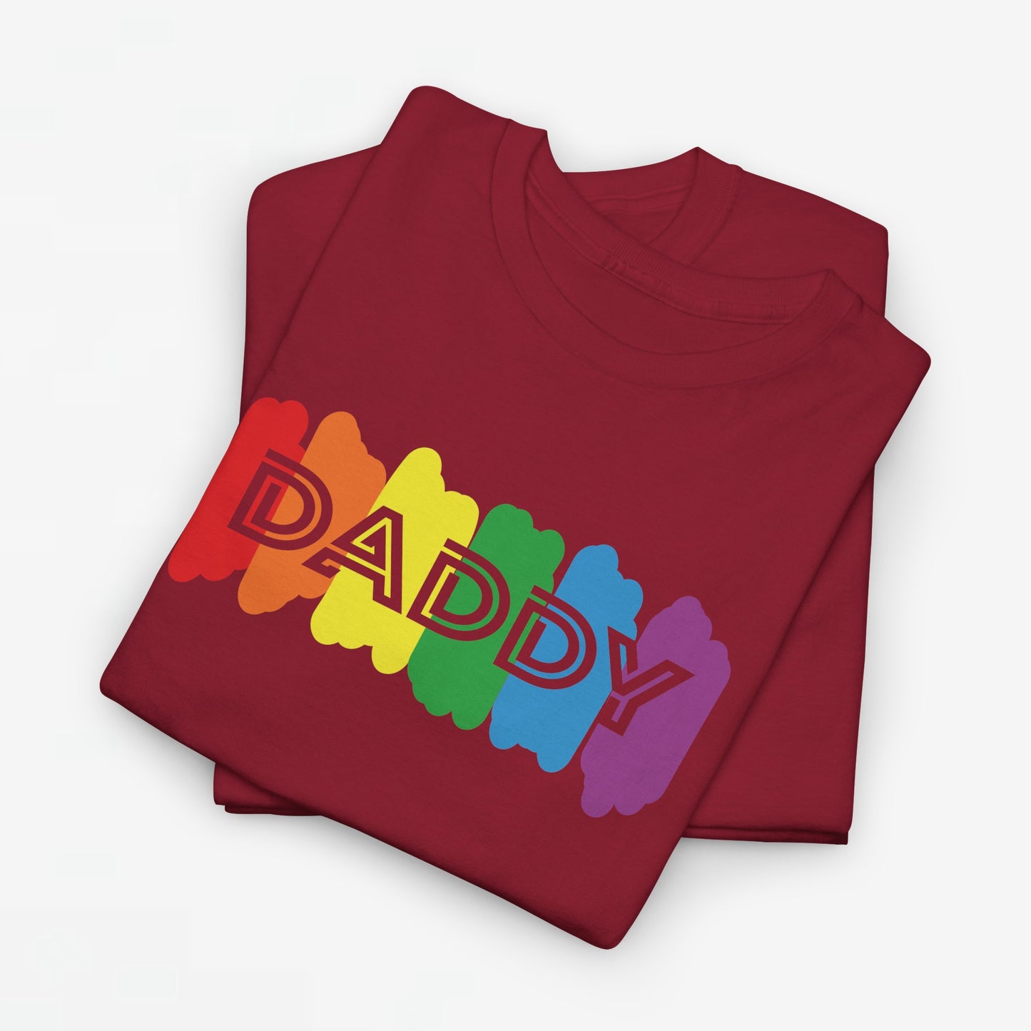 Gay Pride T-shirt - Regenboog Daddy - Oversized #64