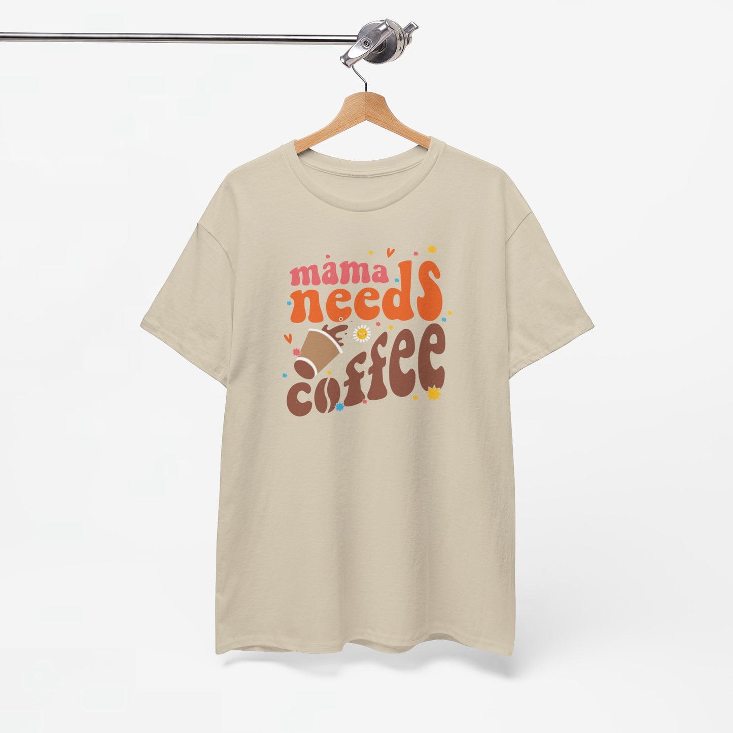 Moederdag Mama Cadeau - T-shirt - Mama Needs Coffee - Oversized - #22