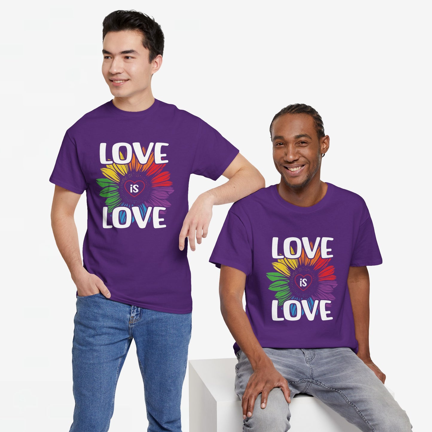 Gay Pride T-shirt - Love is Love - Oversized #65