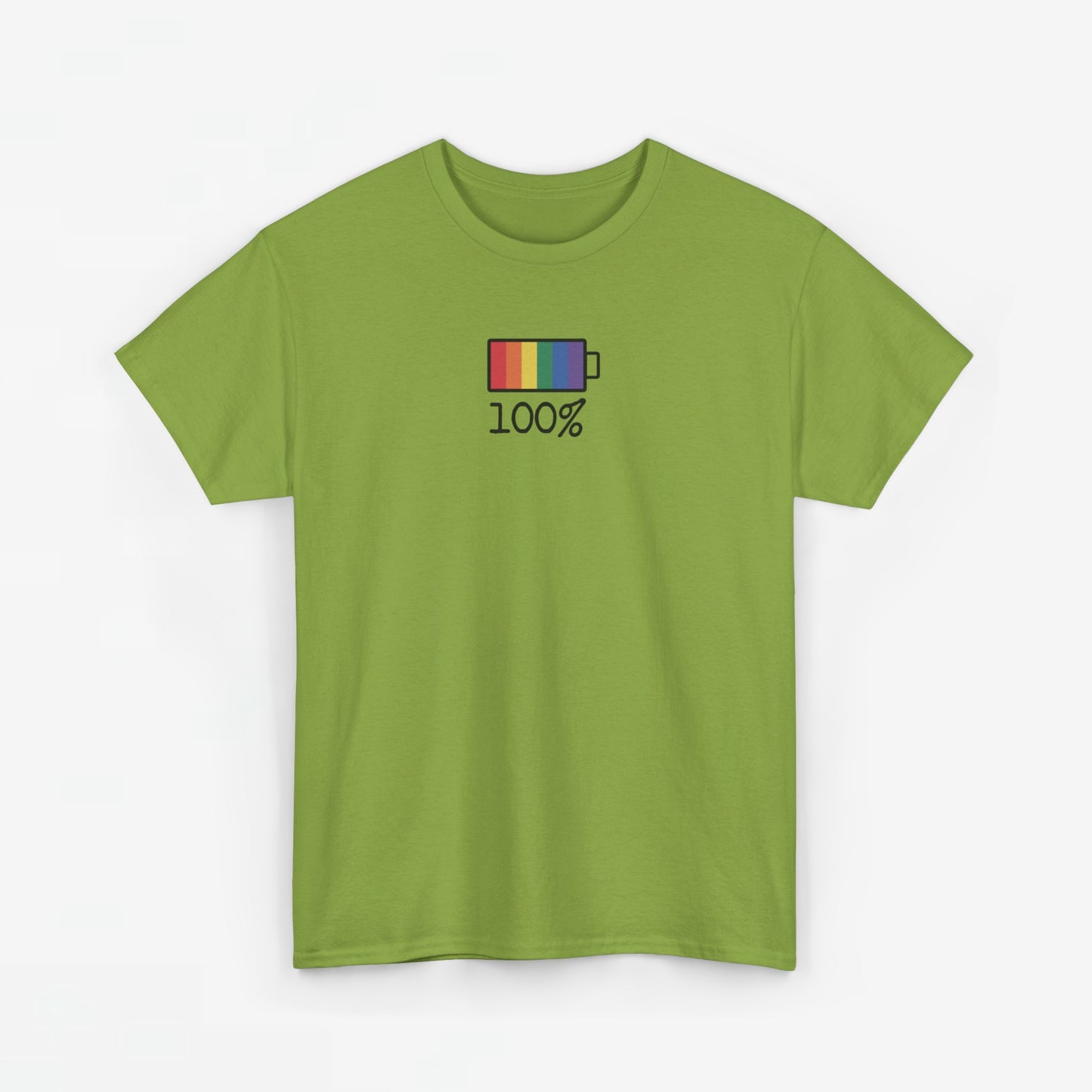 Gay Pride T-shirt - 100% Regenboog - Oversized #33