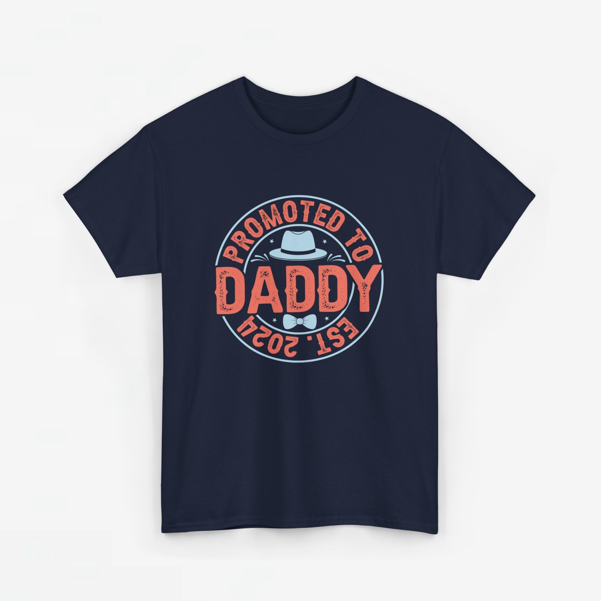Vaderdag Papa Cadeau - T-shirt - Promoted to Daddy EST 2024 - Oversized #30