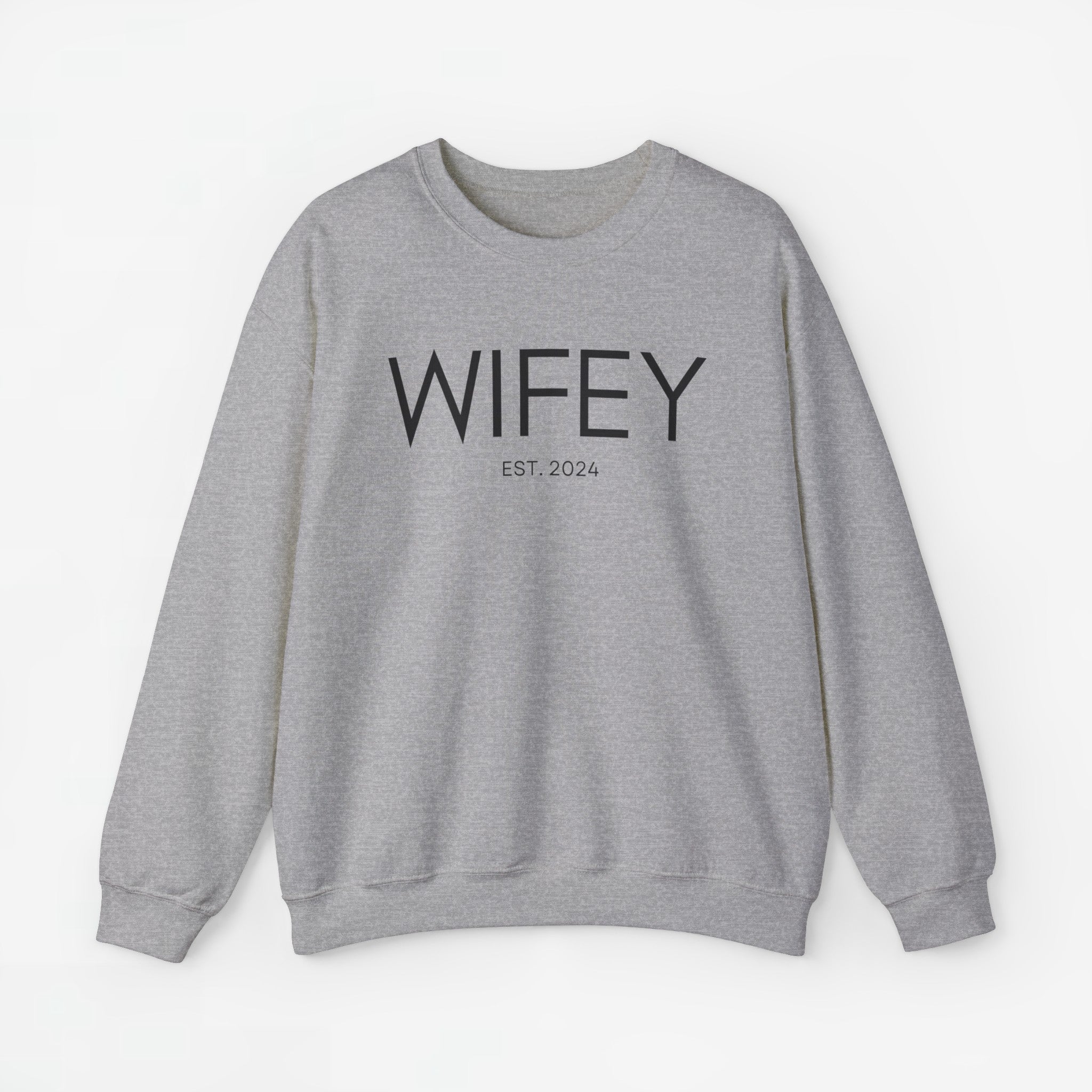 Gepersonaliseerde Bruiloft en trouwdag truien cadeau - Wifey & Hubby Koppel Huwelijksreis truien met EST Jaar #3