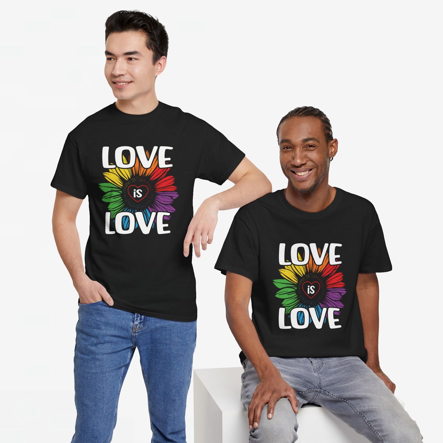 Gay Pride T-shirt - Love is Love - Oversized #65