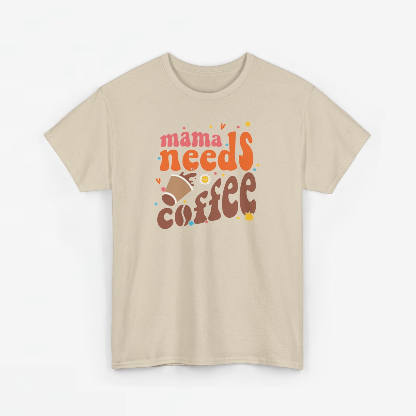 Moederdag Mama Cadeau - T-shirt - Mama Needs Coffee - Oversized - #22