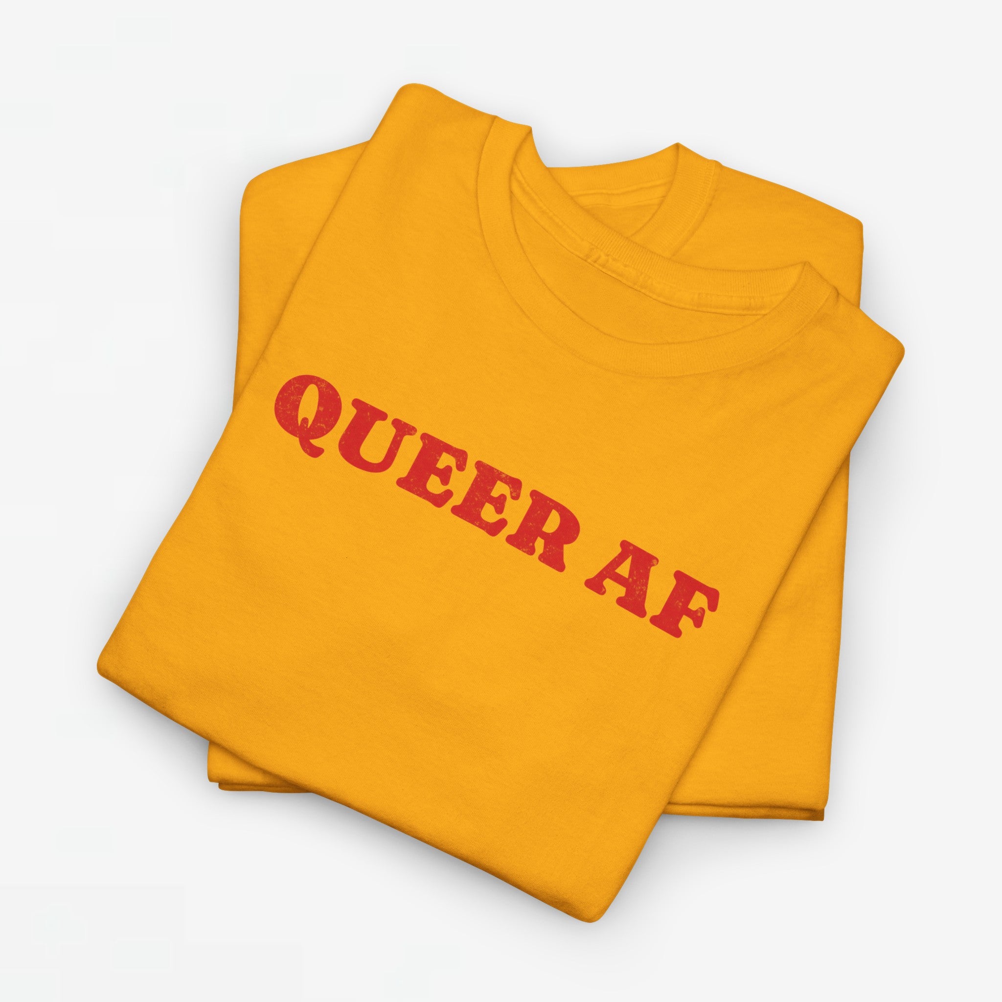 Gay Pride T-shirt - Queer AF - Oversized Tee