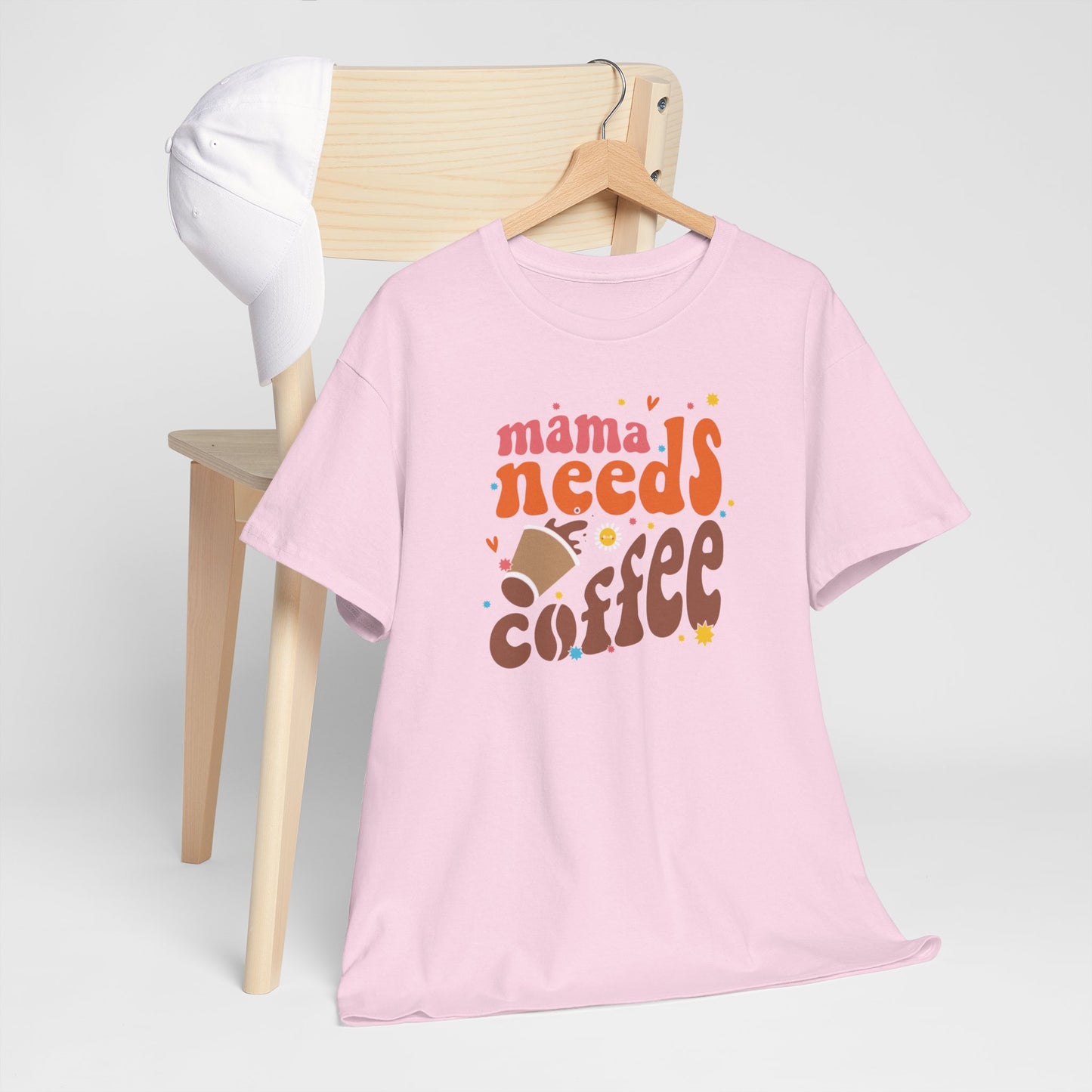 Moederdag Mama Cadeau - T-shirt - Mama Needs Coffee - Oversized - #22