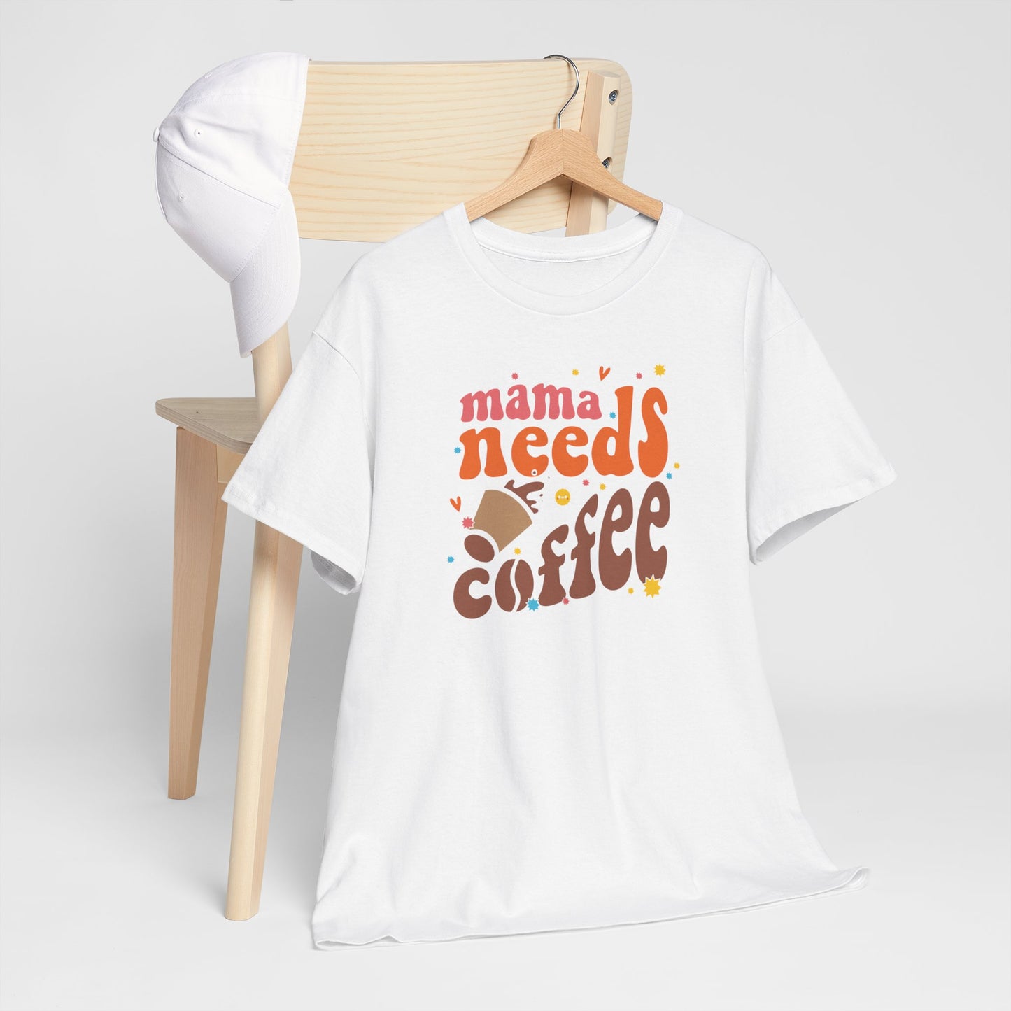Moederdag Mama Cadeau - T-shirt - Mama Needs Coffee - Oversized - #22