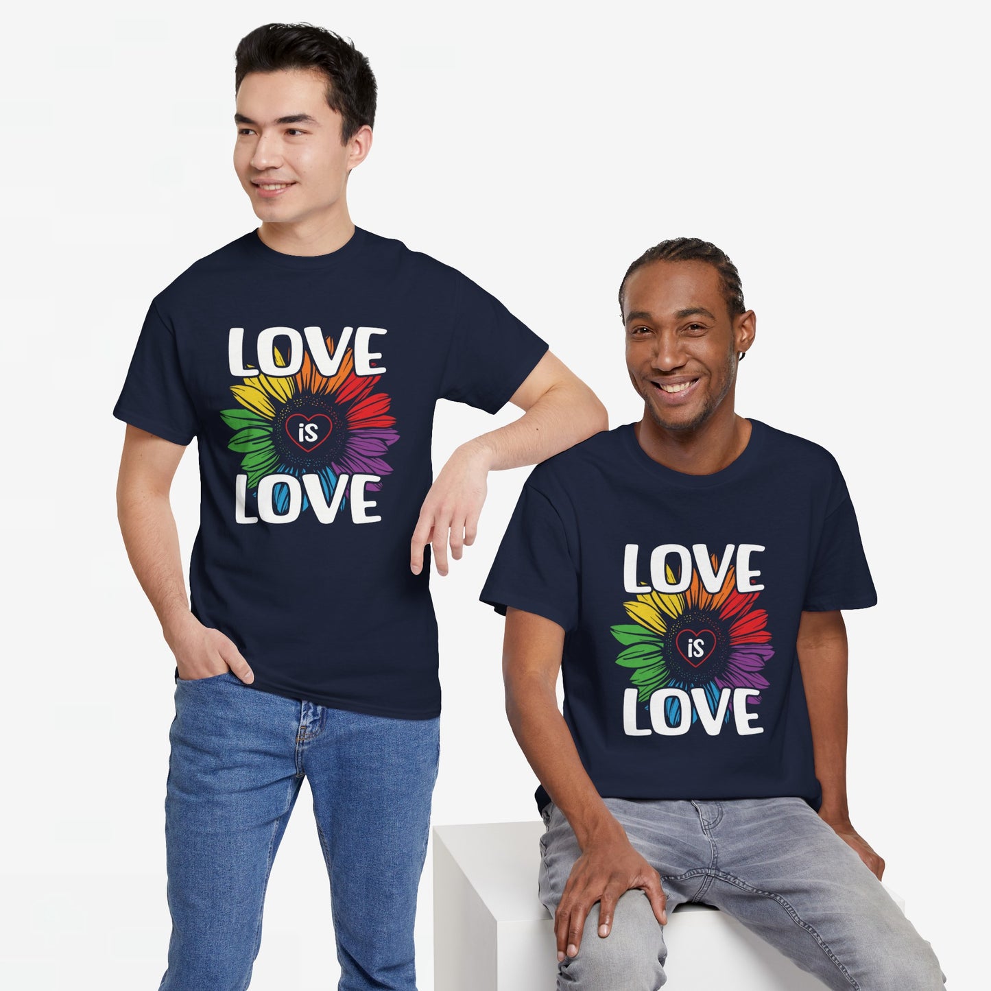 Gay Pride T-shirt - Love is Love - Oversized #65
