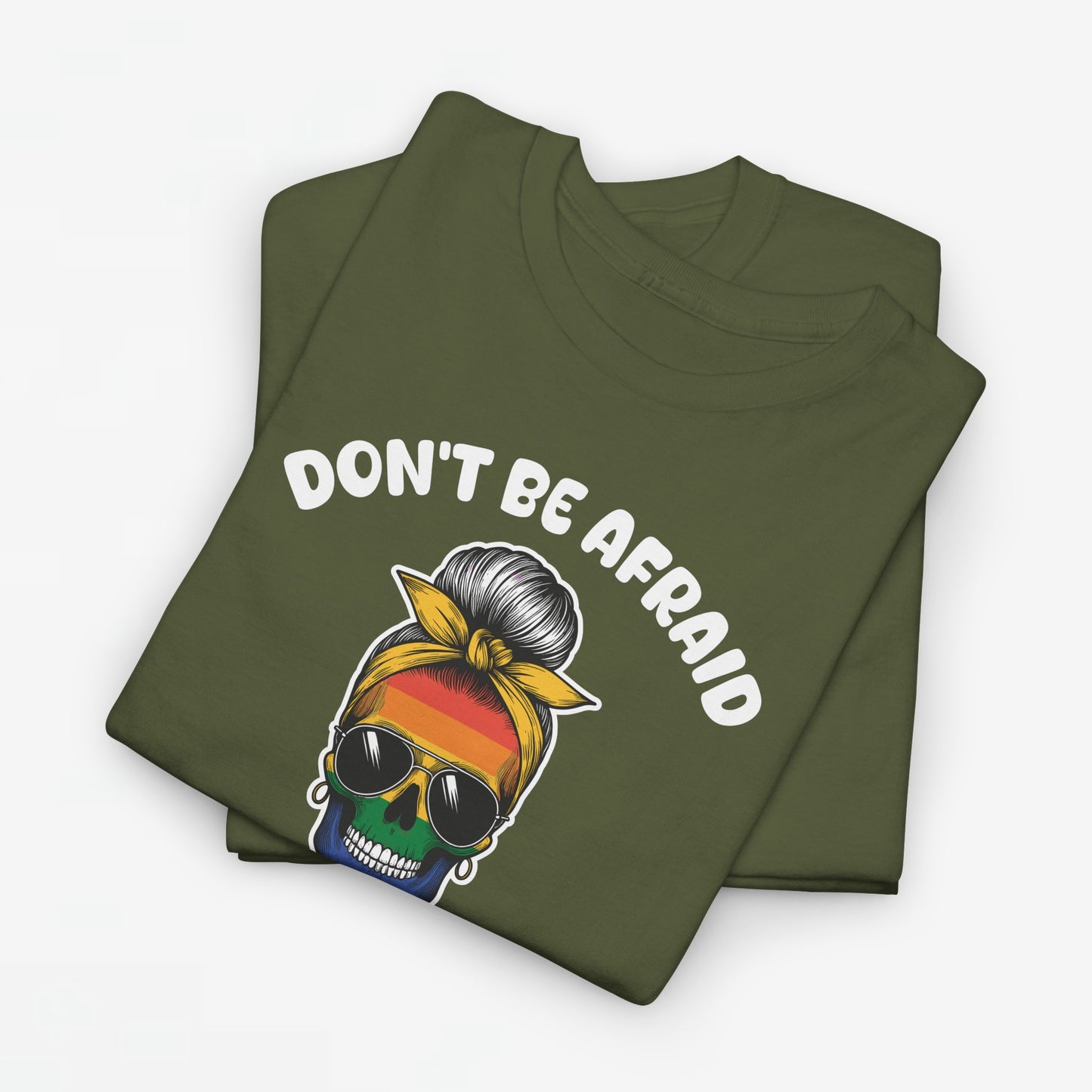 Gay Pride T-shirt - Don't be afraid to show your true colors - Oversized #70