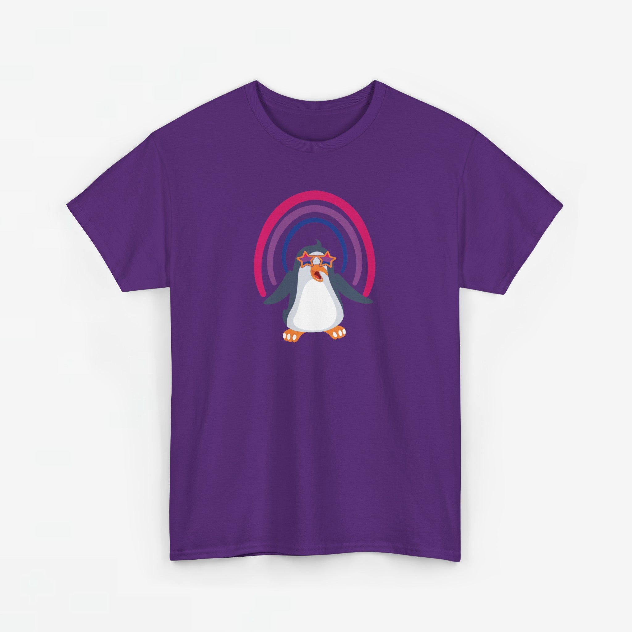 Gay Pride T-shirt - Bi Penguin - Oversized #59