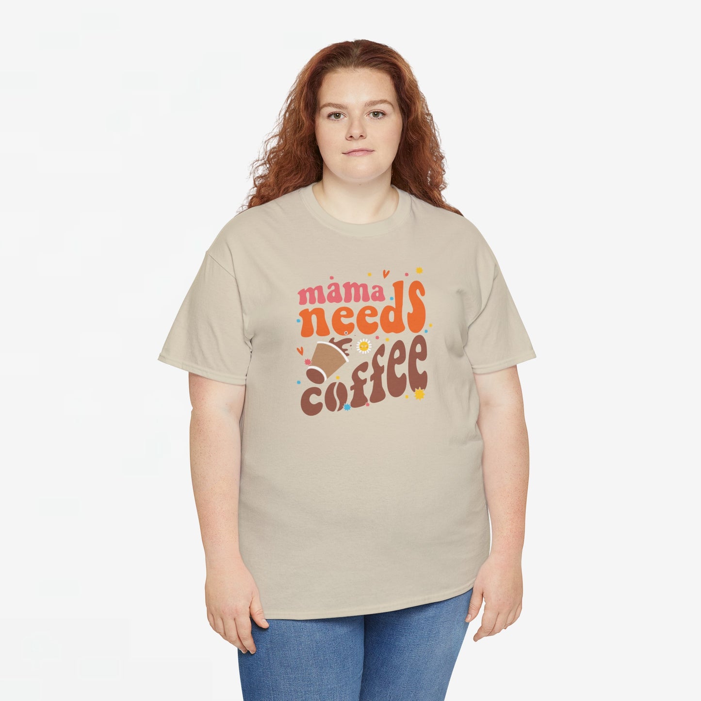 Moederdag Mama Cadeau - T-shirt - Mama Needs Coffee - Oversized - #22