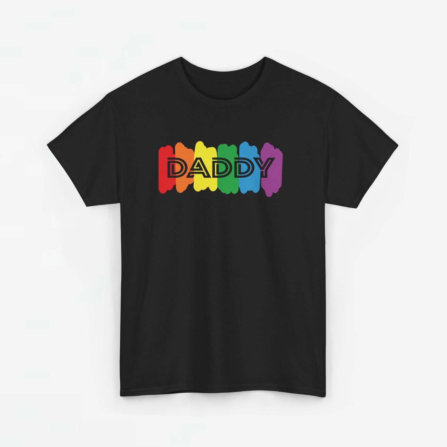 Gay Pride T-shirt - Regenboog Daddy - Oversized #64