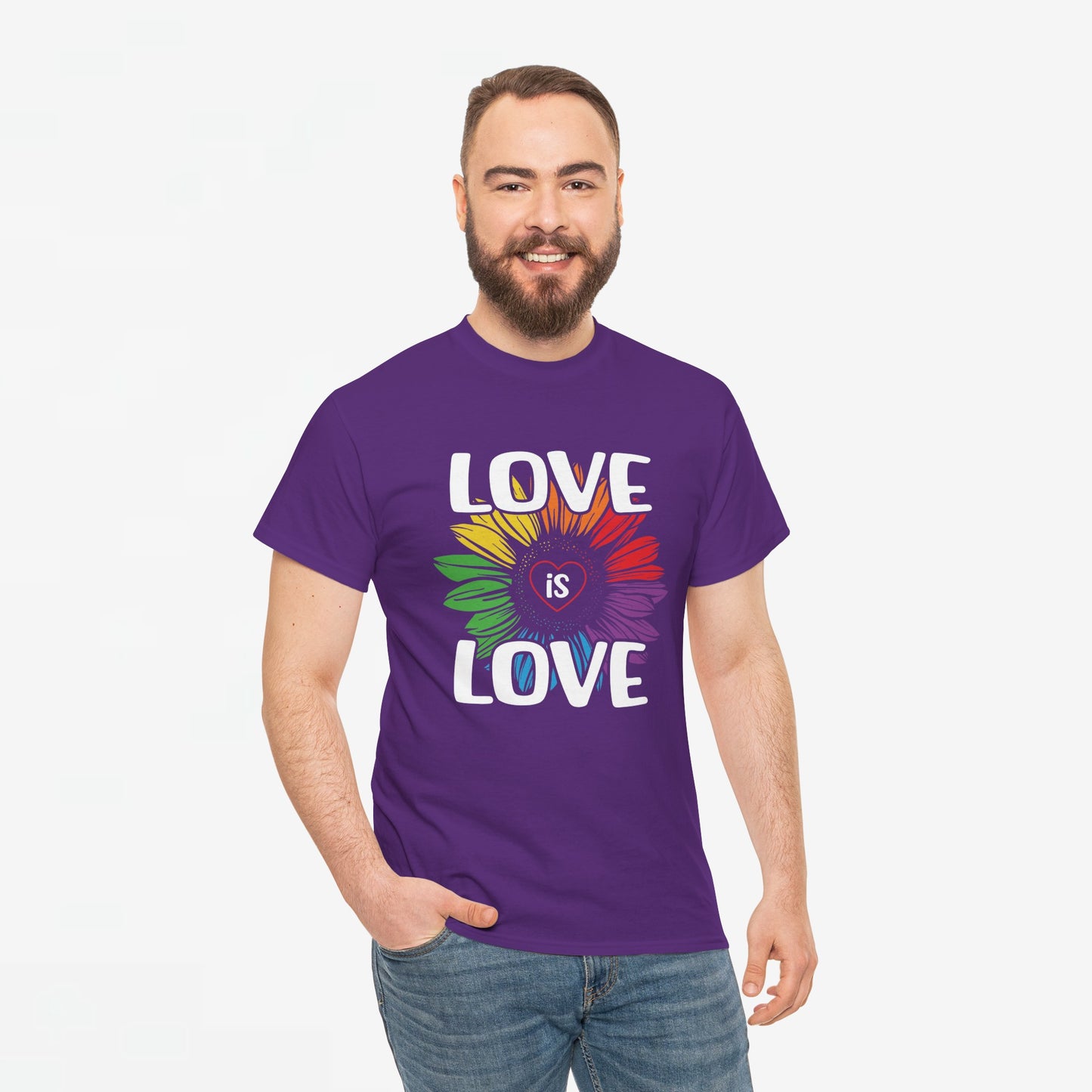 Gay Pride T-shirt - Love is Love - Oversized #65