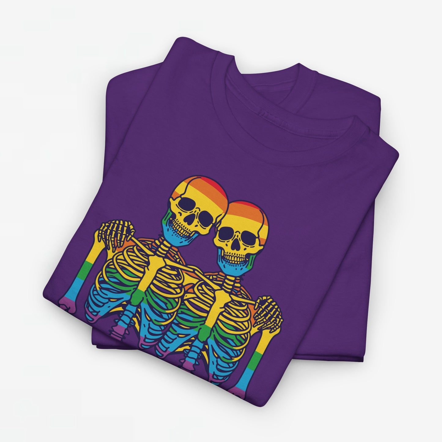 Gay Pride T-shirt - Skelet We Are All The Same - Oversized #79
