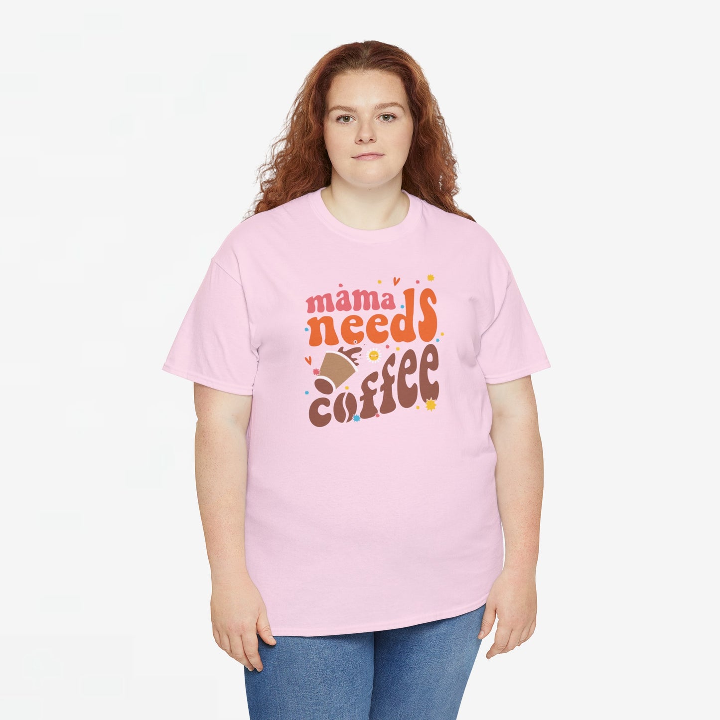 Moederdag Mama Cadeau - T-shirt - Mama Needs Coffee - Oversized - #22