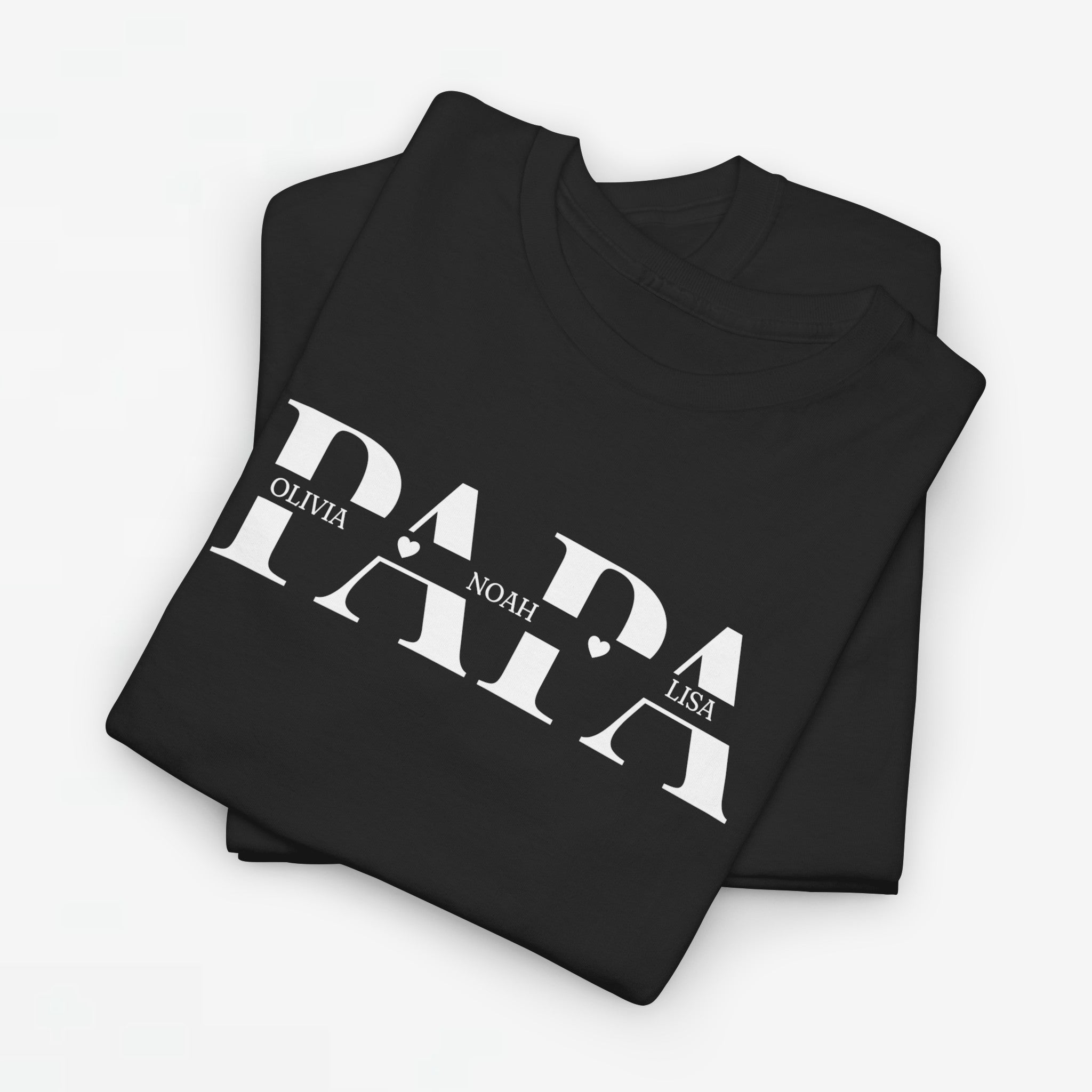 Gepersonaliseerde Vaderdag Papa Cadeau - T-shirt - Papa met namen