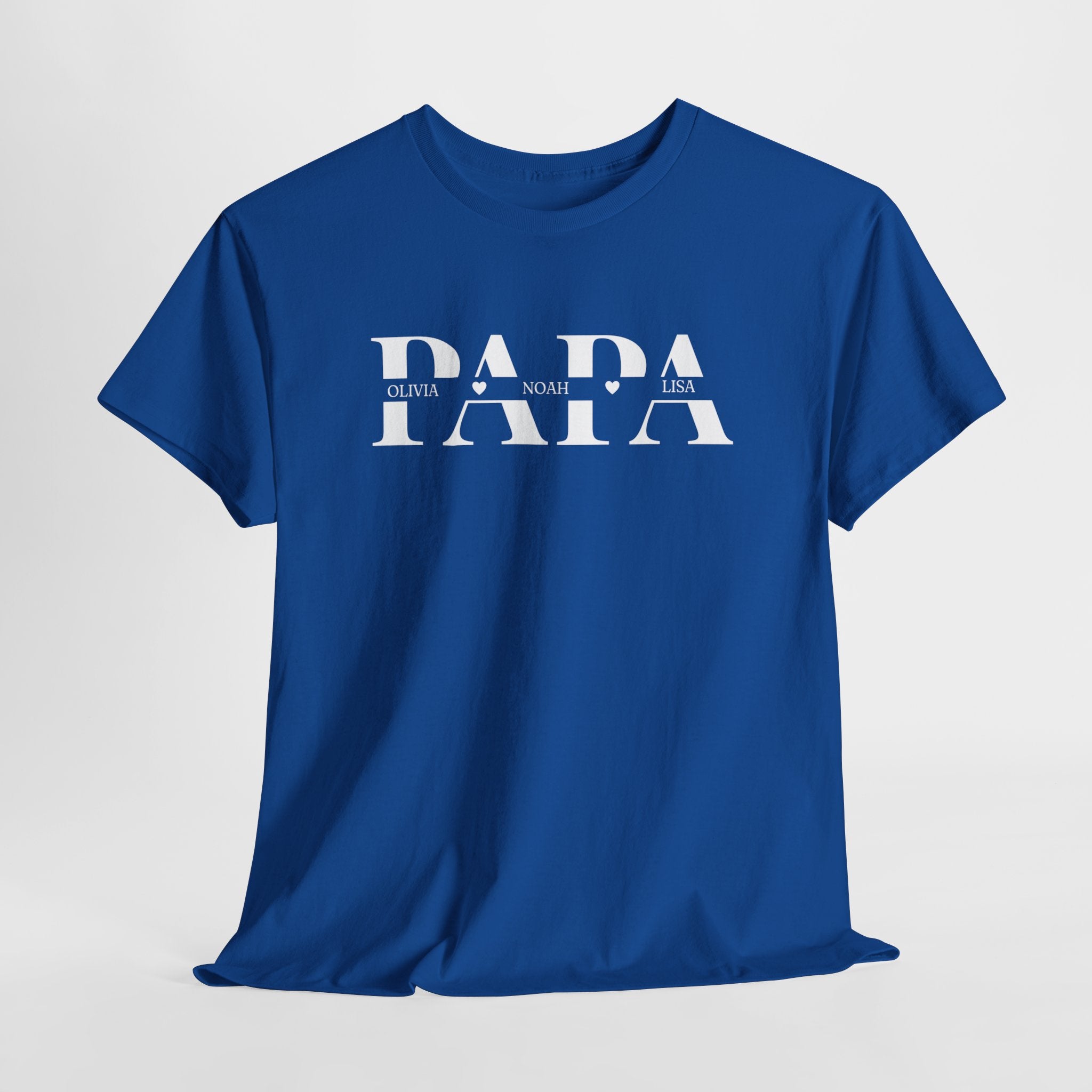 Gepersonaliseerde Vaderdag Papa Cadeau - T-shirt - Papa met namen