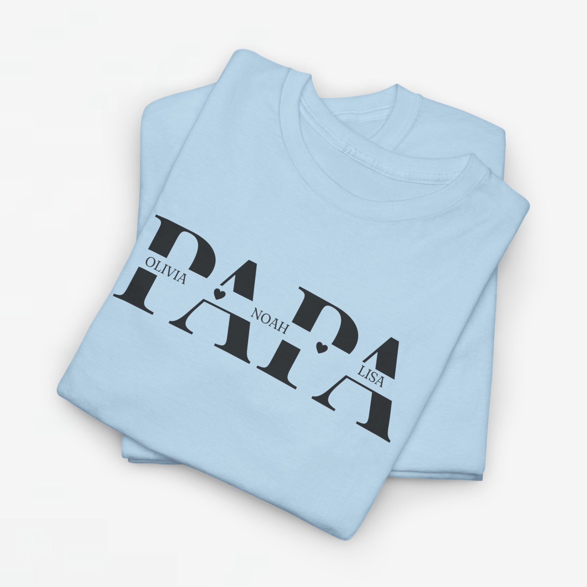 Gepersonaliseerde Vaderdag Papa Cadeau - T-shirt - Papa met namen
