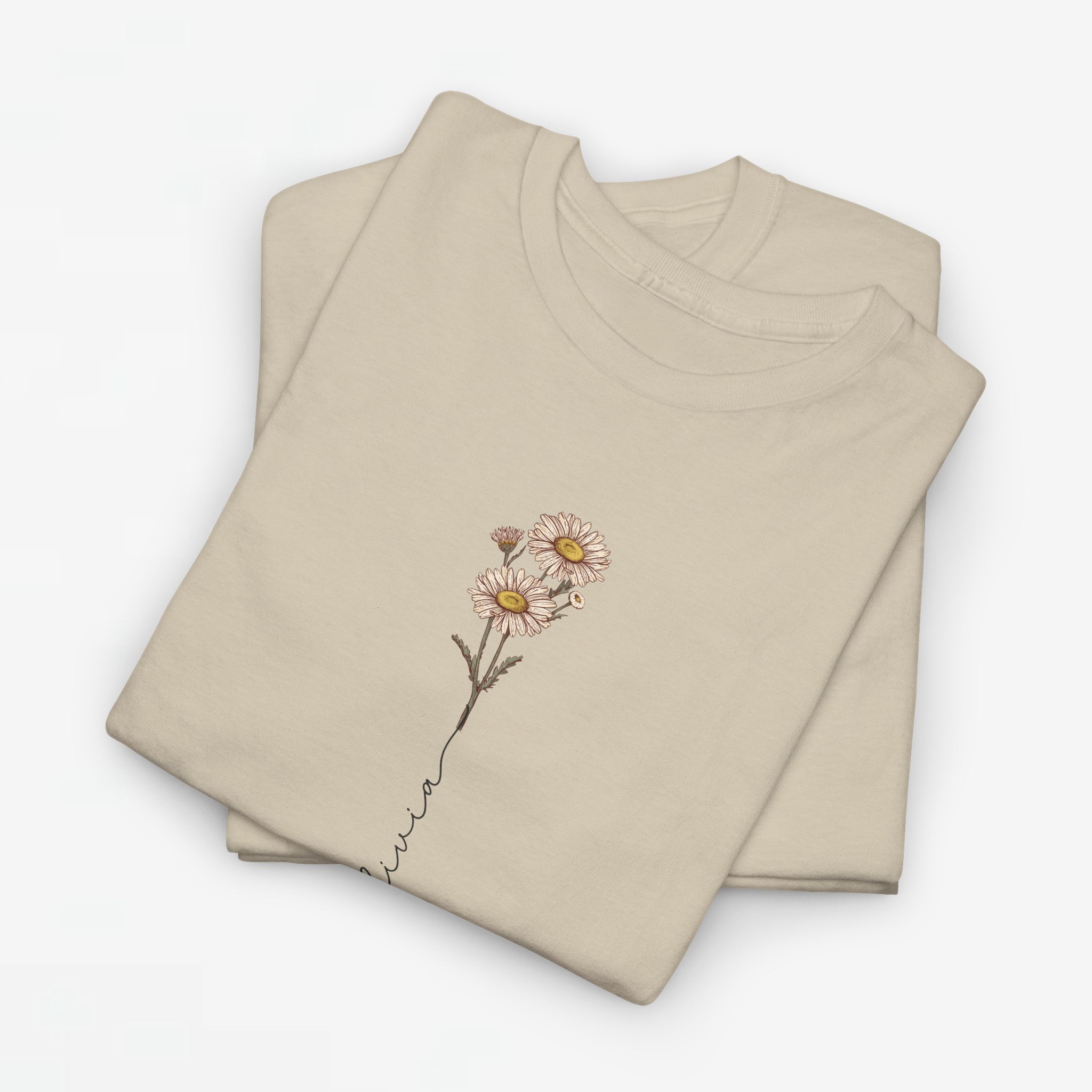 Gepersonaliseerde Moederdag Mama Cadeau - T-shirt - Geboortemaand bloem met naam