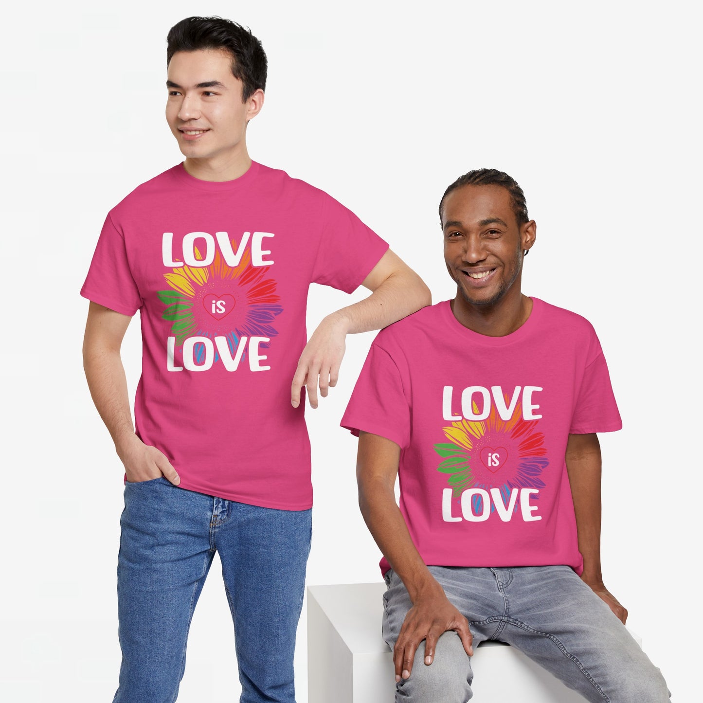 Gay Pride T-shirt - Love is Love - Oversized #65