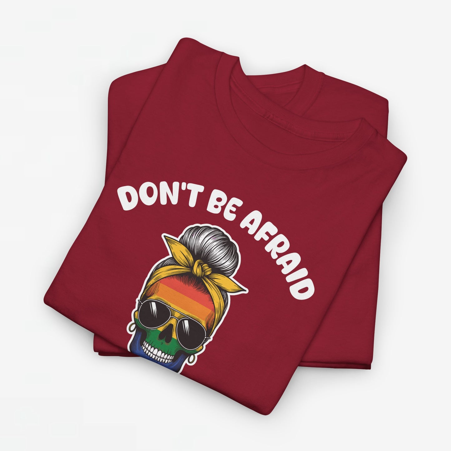 Gay Pride T-shirt - Don't be afraid to show your true colors - Oversized #70