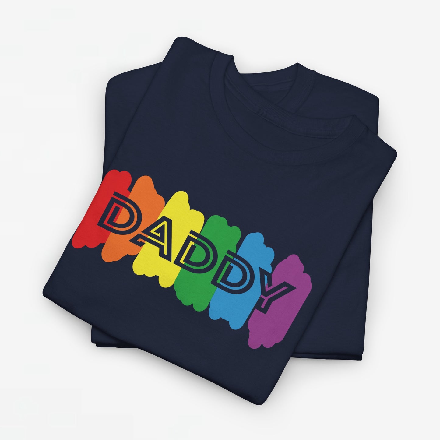 Gay Pride T-shirt - Regenboog Daddy - Oversized #64