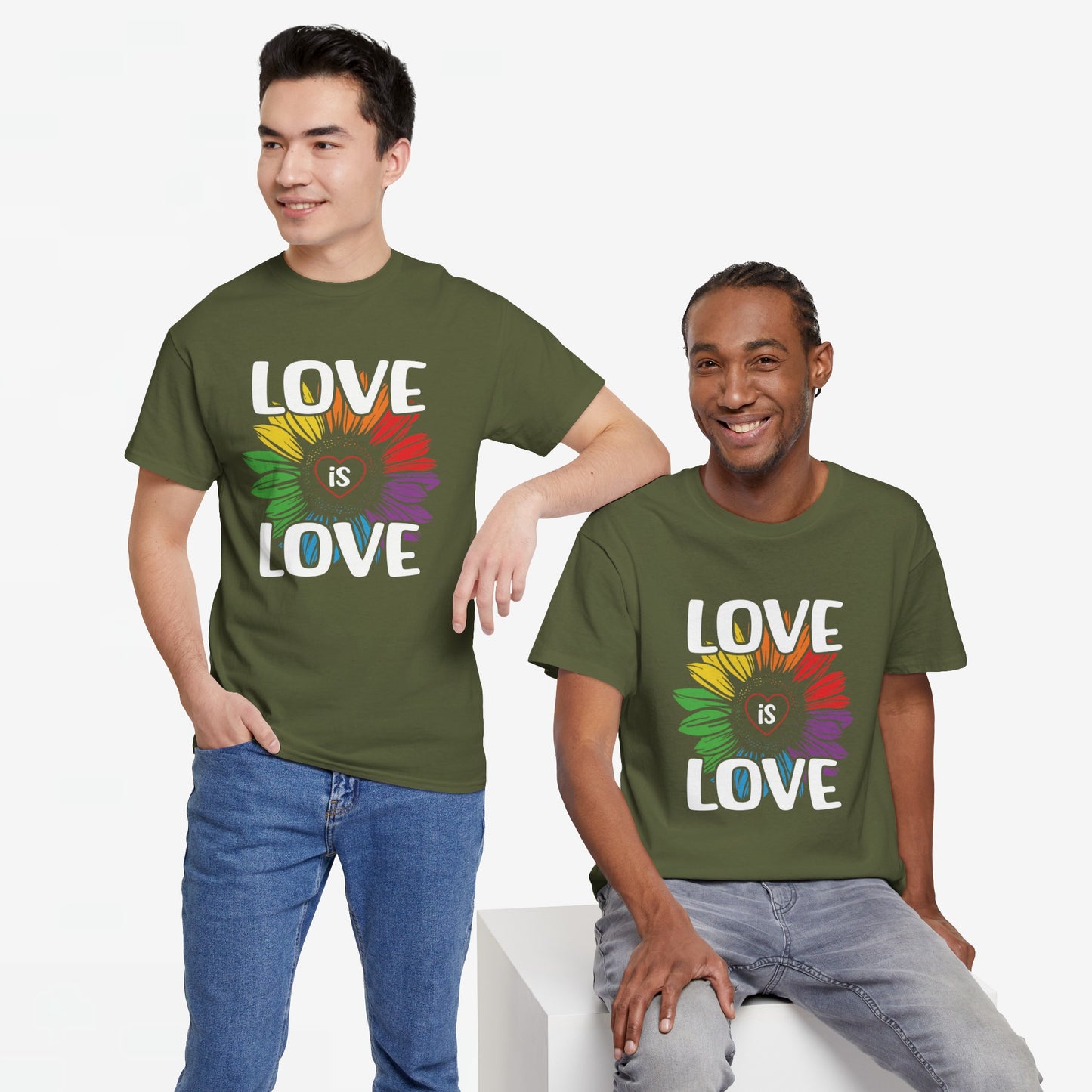 Gay Pride T-shirt - Love is Love - Oversized #65