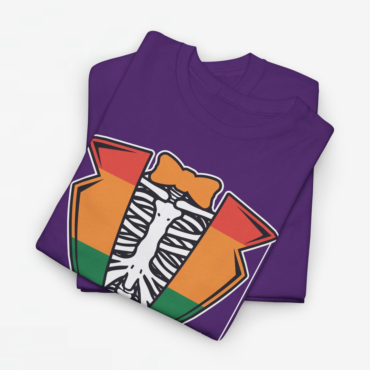 Gay Pride T-shirt - Skelet Regenboog Suit - Oversized #72