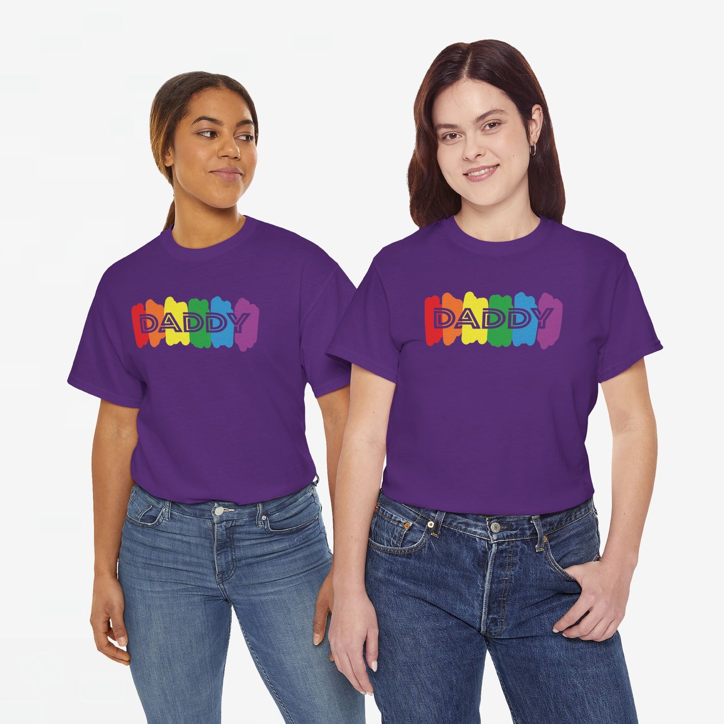 Gay Pride T-shirt - Regenboog Daddy - Oversized #64
