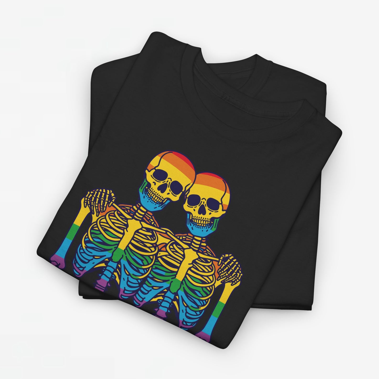Gay Pride T-shirt - Skelet We Are All The Same - Oversized #79