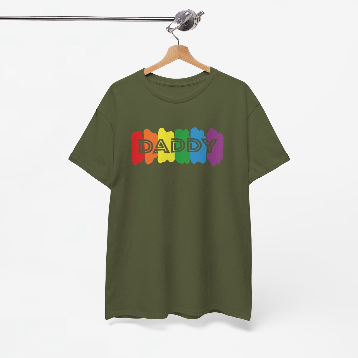 Gay Pride T-shirt - Regenboog Daddy - Oversized #64