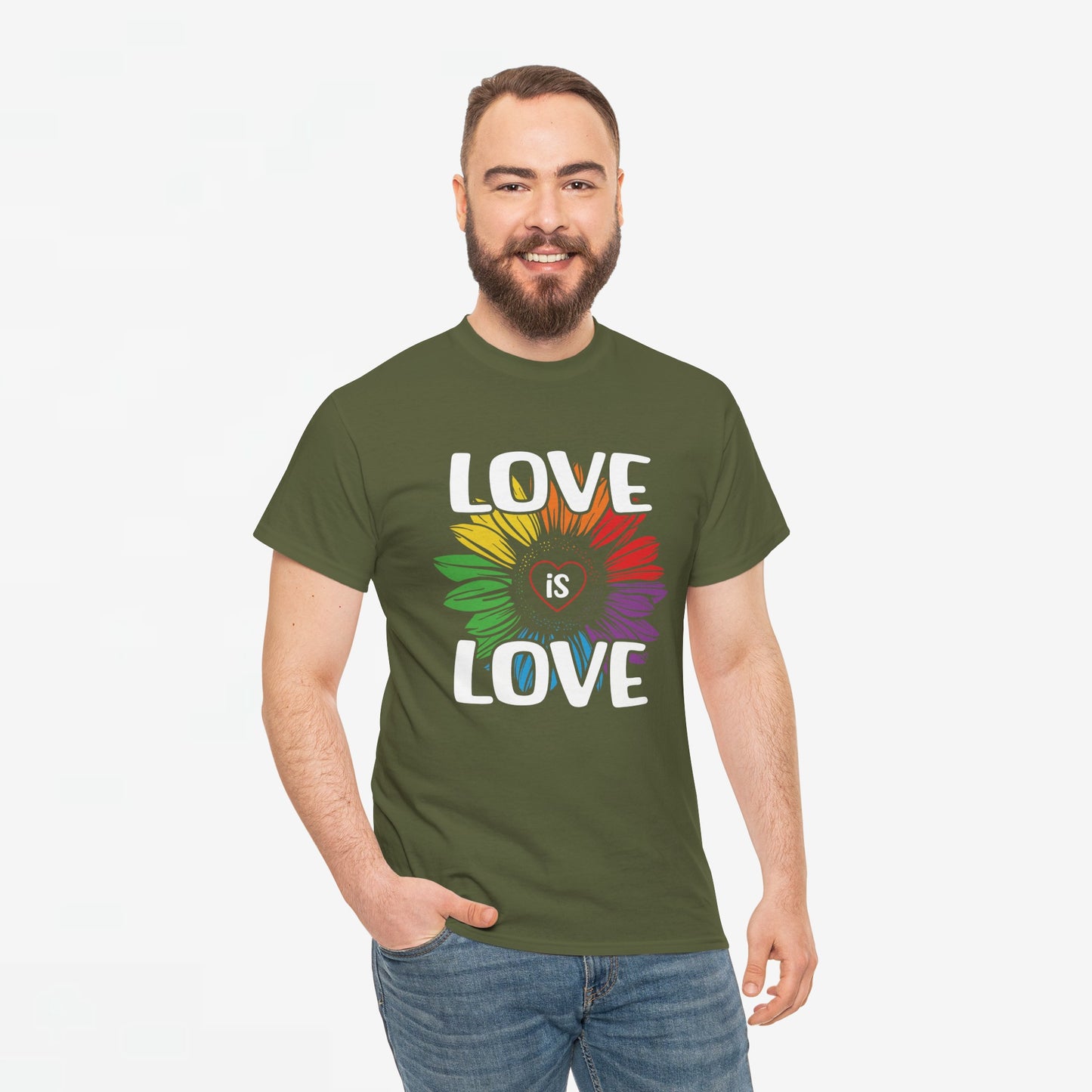 Gay Pride T-shirt - Love is Love - Oversized #65