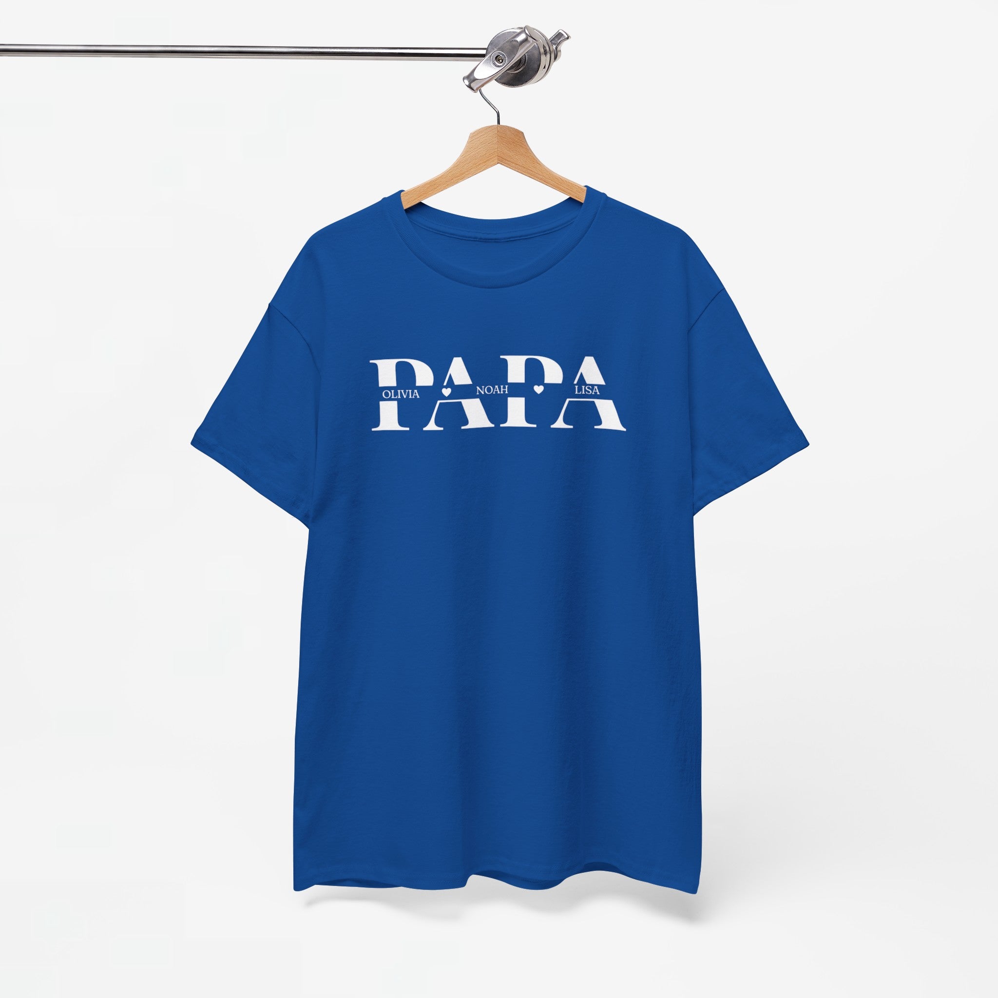 Gepersonaliseerde Vaderdag Papa Cadeau - T-shirt - Papa met namen