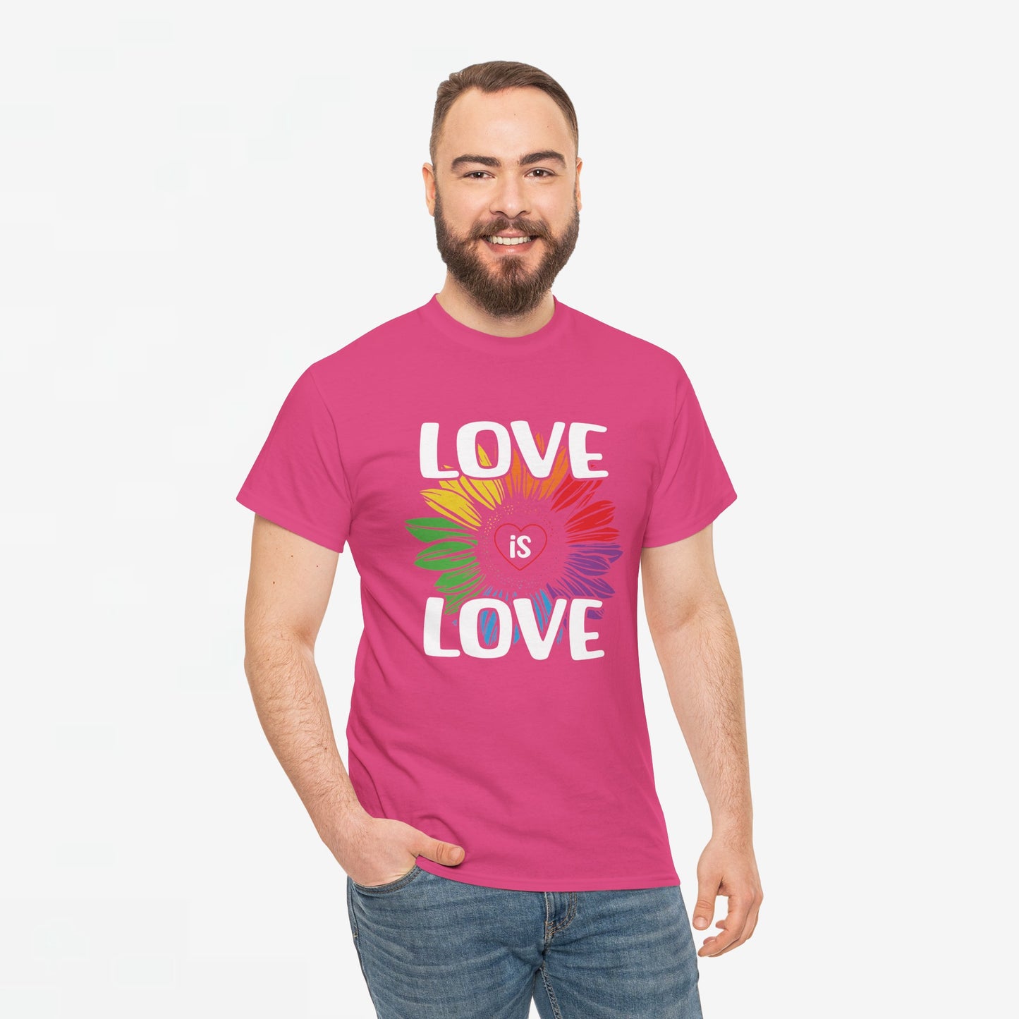 Gay Pride T-shirt - Love is Love - Oversized #65