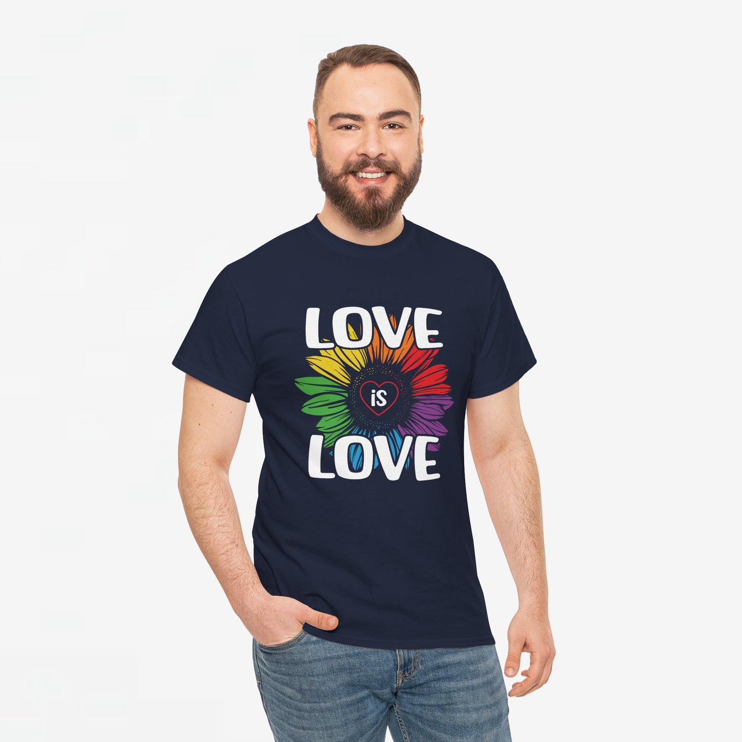 Gay Pride T-shirt - Love is Love - Oversized #65