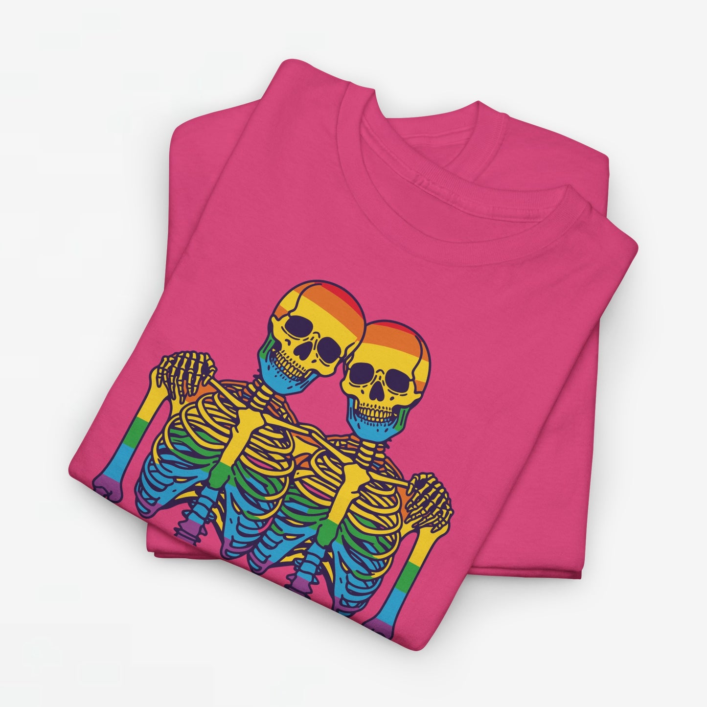 Gay Pride T-shirt - Skelet We Are All The Same - Oversized #79