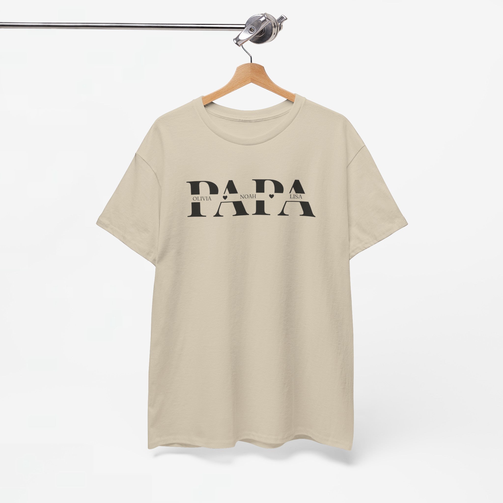 Gepersonaliseerde Vaderdag Papa Cadeau - T-shirt - Papa met namen