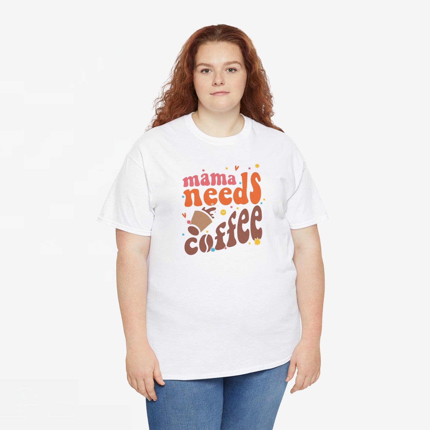 Moederdag Mama Cadeau - T-shirt - Mama Needs Coffee - Oversized - #22