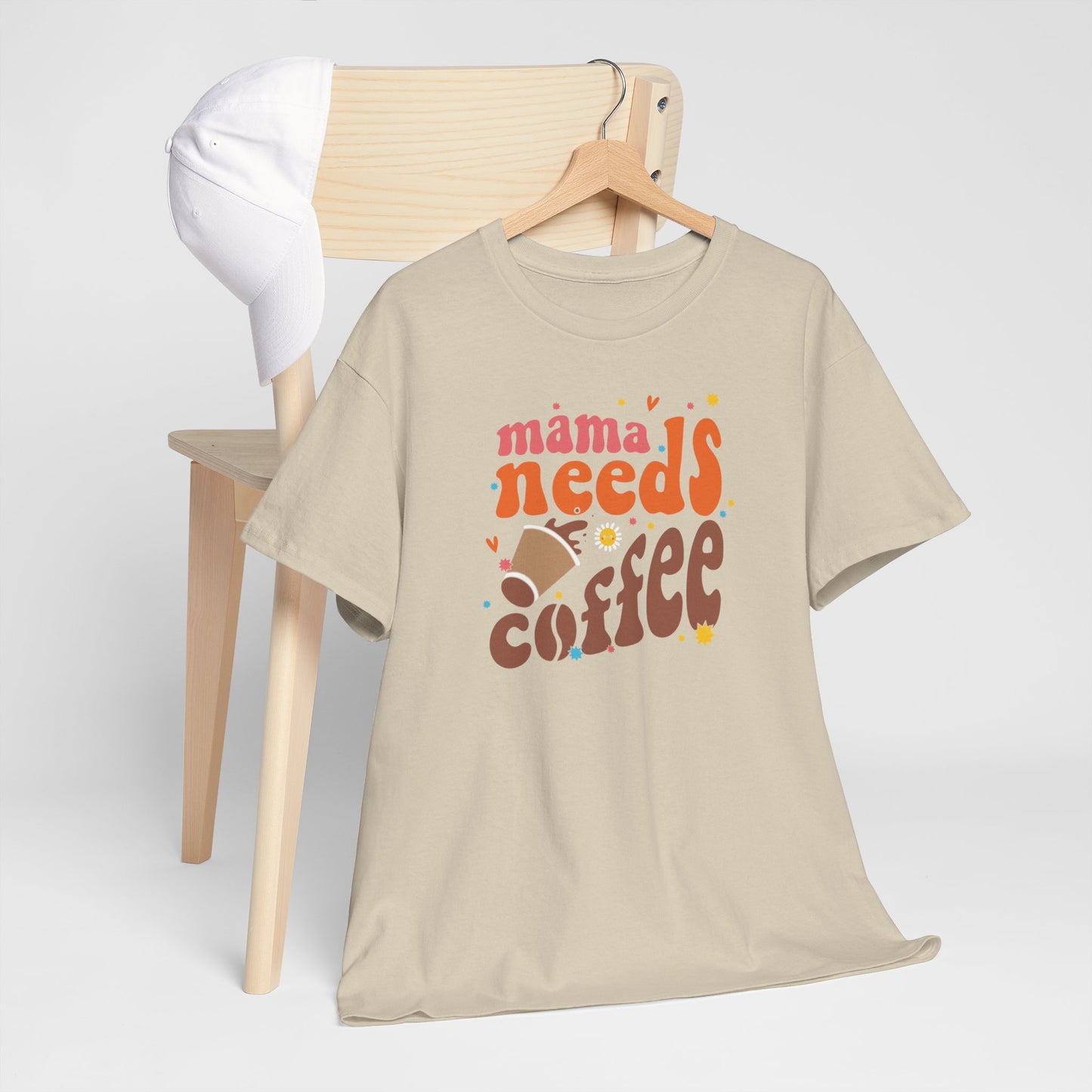 Moederdag Mama Cadeau - T-shirt - Mama Needs Coffee - Oversized - #22