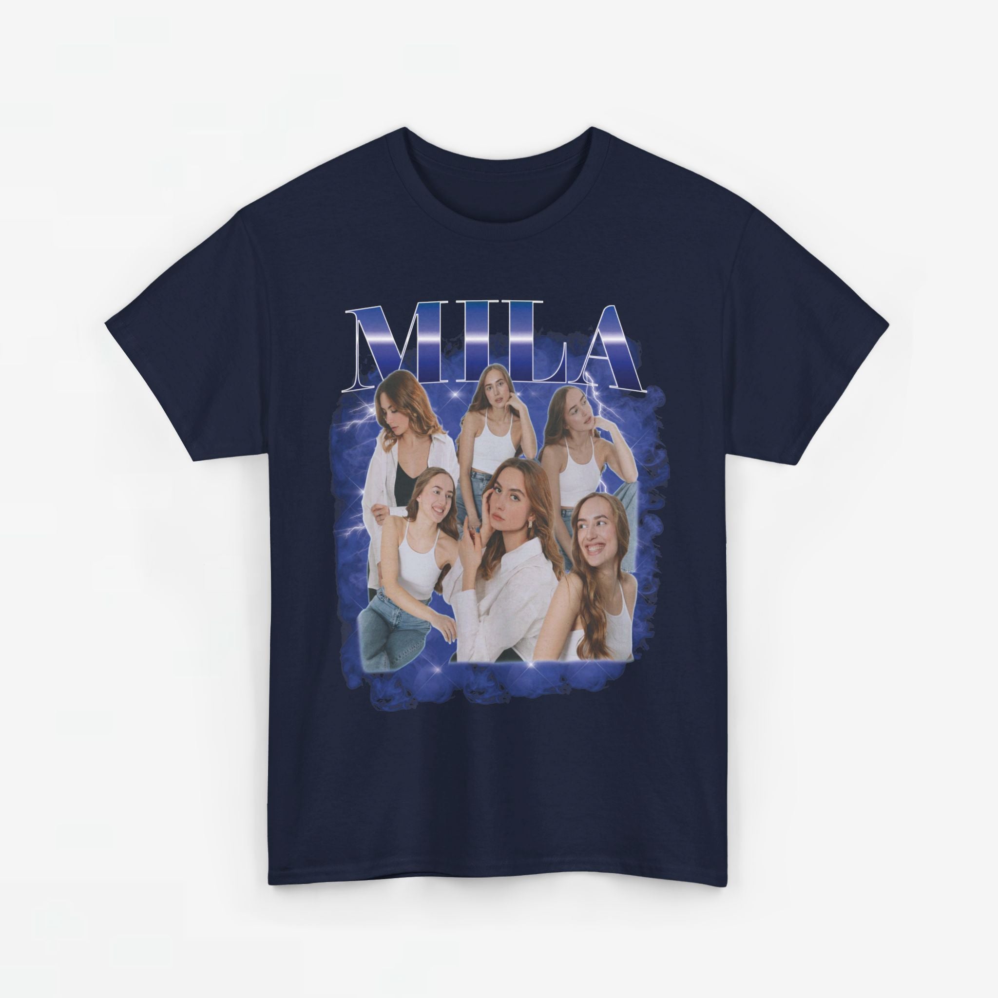 Gepersonaliseerde Cadeau - Vriendin/Vrouw Foto T-shirt - Grappige 90s Bootleg Shirt