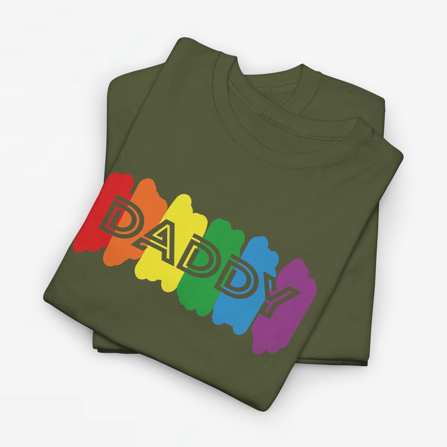 Gay Pride T-shirt - Regenboog Daddy - Oversized #64