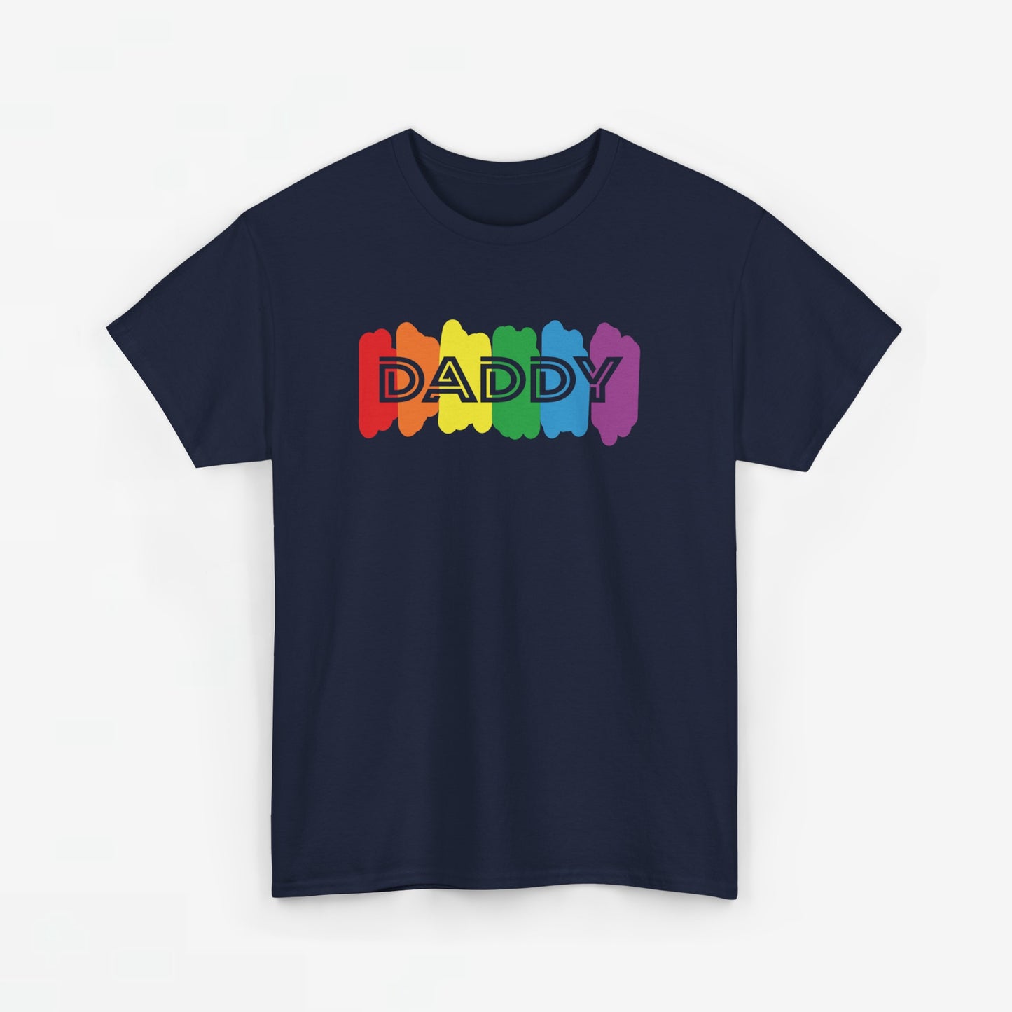 Gay Pride T-shirt - Regenboog Daddy - Oversized #64
