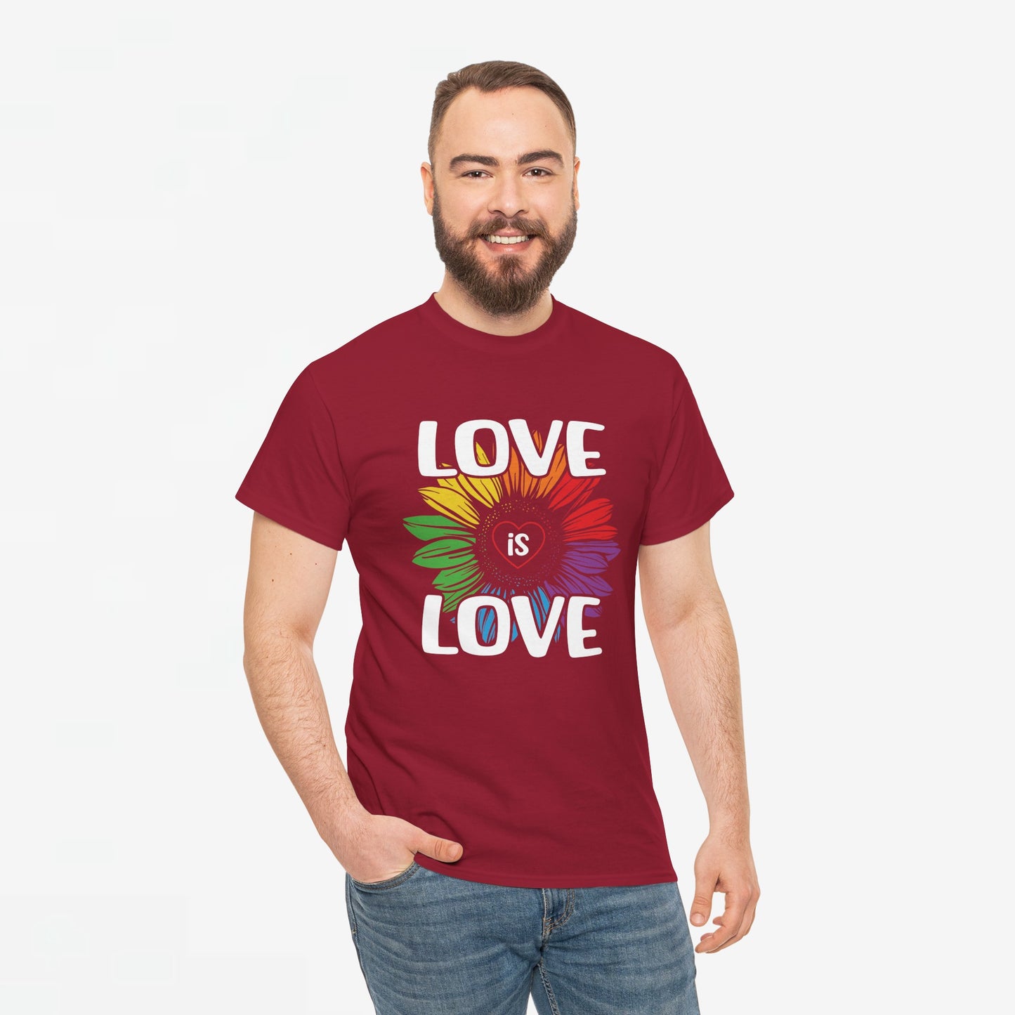 Gay Pride T-shirt - Love is Love - Oversized #65