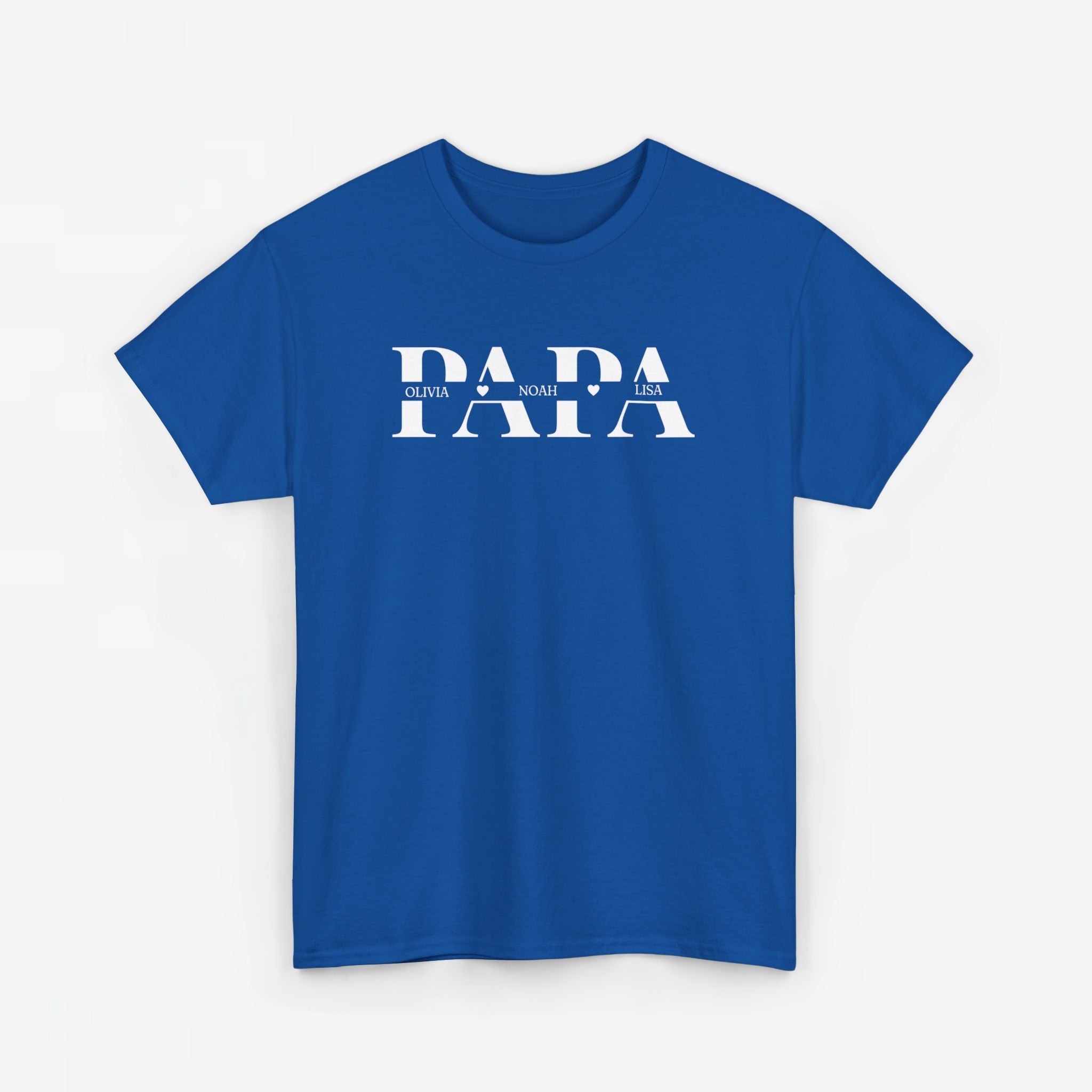 Gepersonaliseerde Vaderdag Papa Cadeau - T-shirt - Papa met namen
